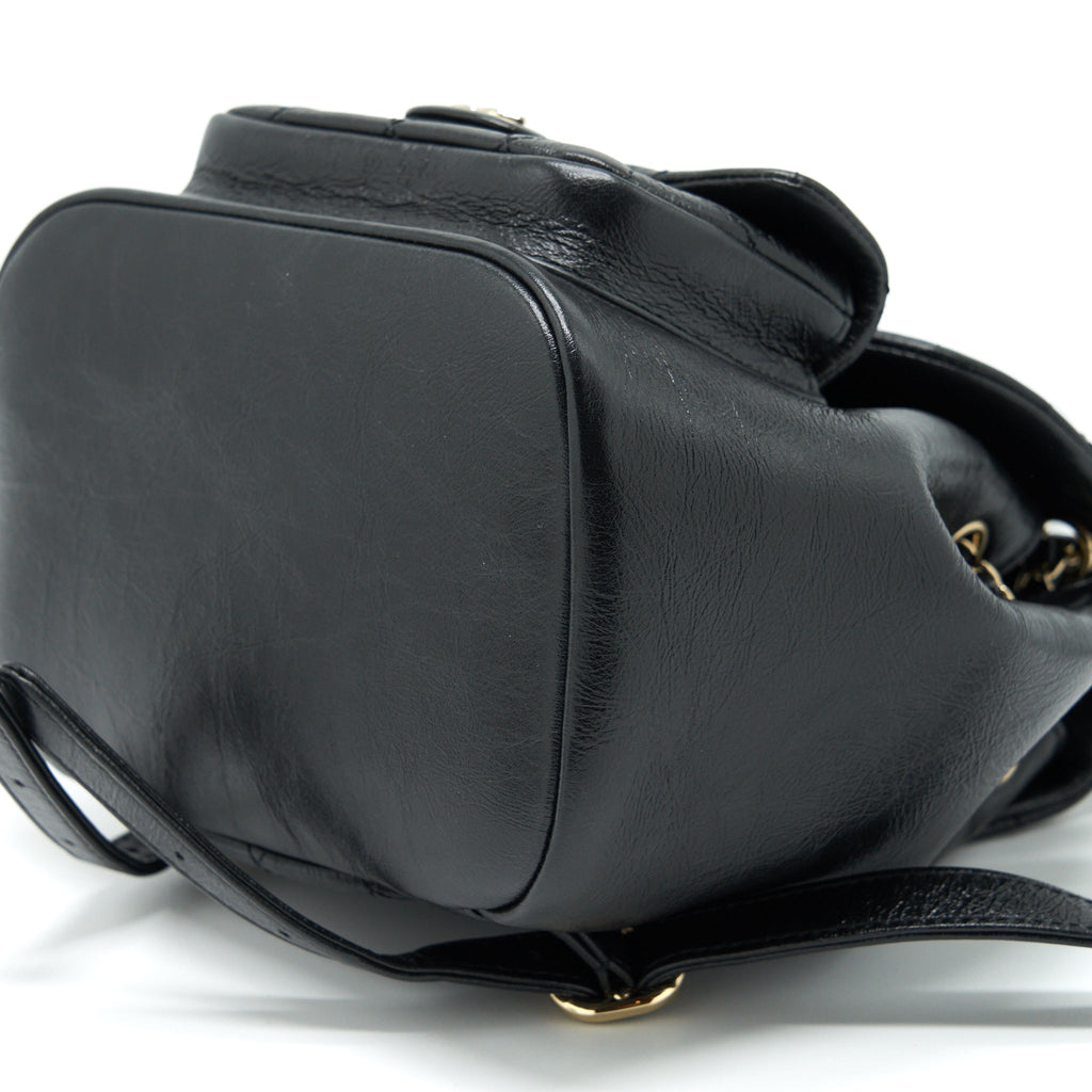 Chanel 22C Mini Duma Backpack Calfskin Black L