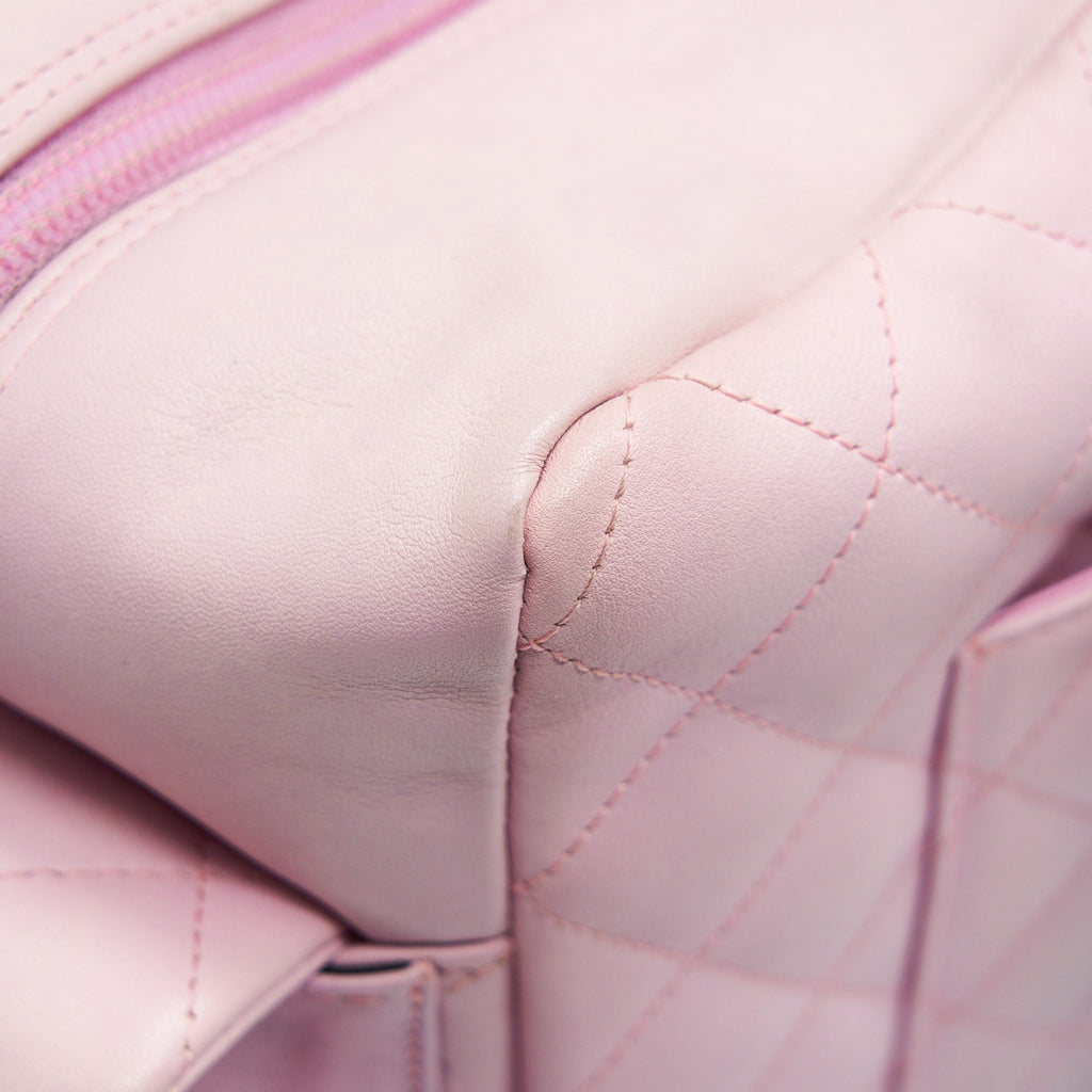 Chanel Cambon aligned Large Reporter Bag in Pink