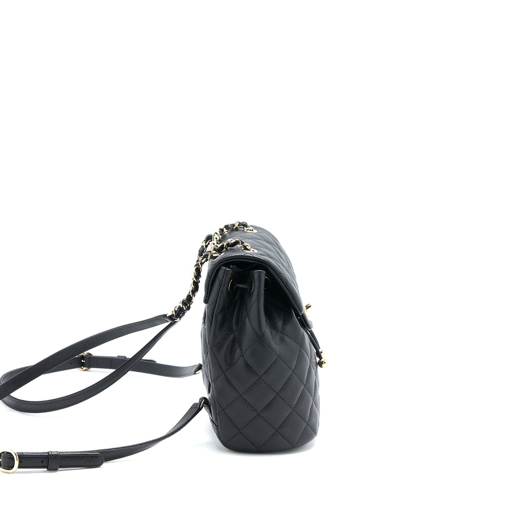 Chanel 23p Mini Flap Backpack Caviar Black L (Microchip)