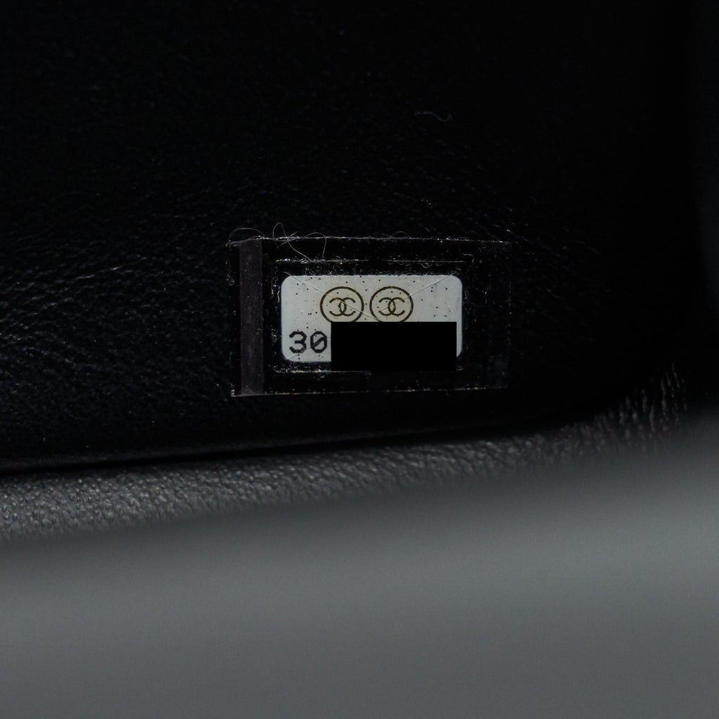 Chanel Mini Square Flap Bag Black Lambskin L