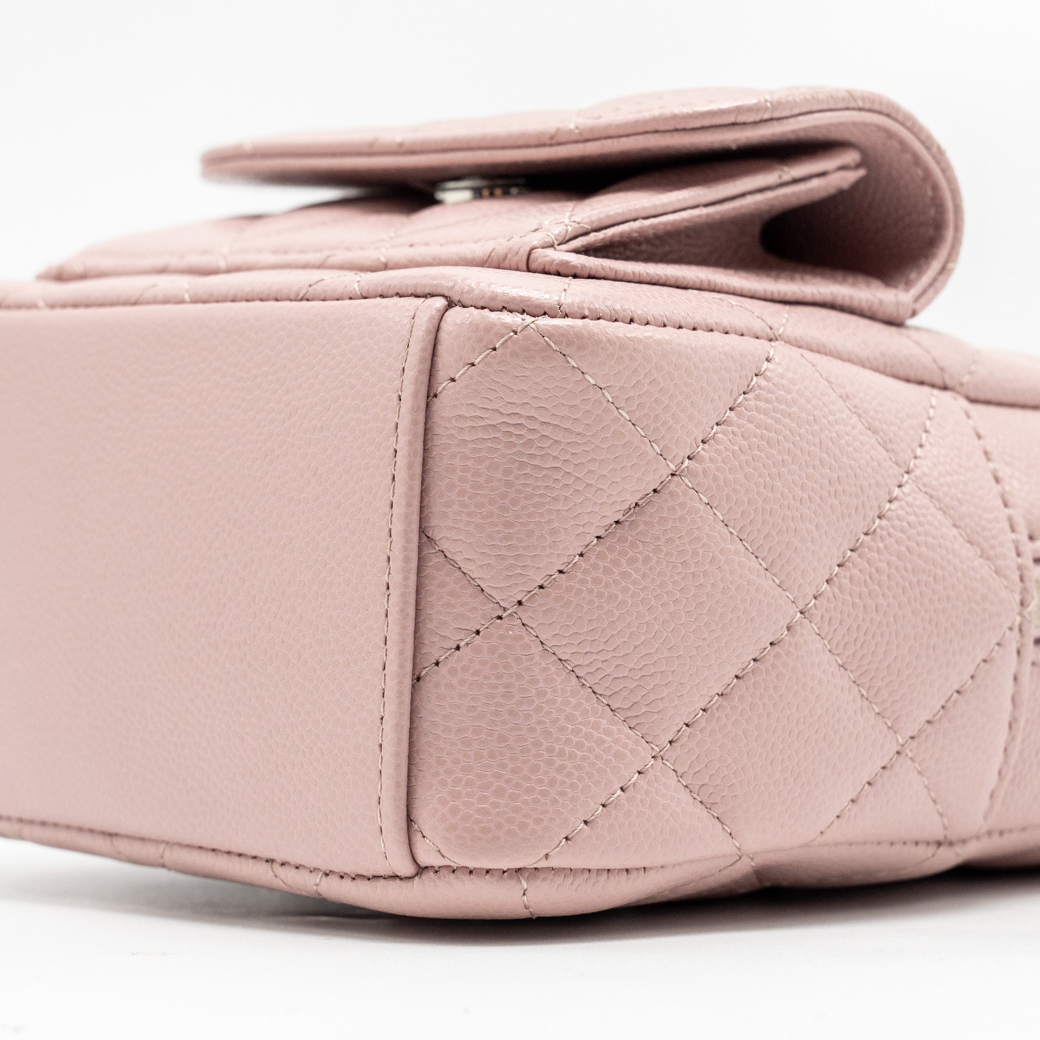 Chanel 24P Classic mini Backpack Caviar Light Pink  (Microchip)