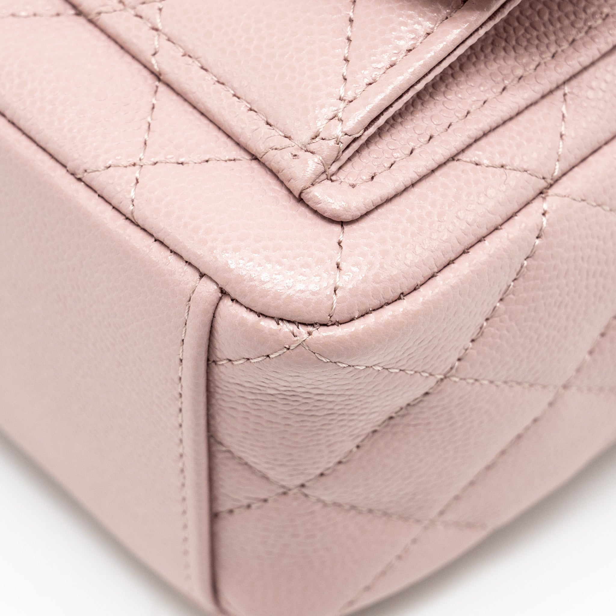 Chanel 24P Classic mini Backpack Caviar Light Pink  (Microchip)
