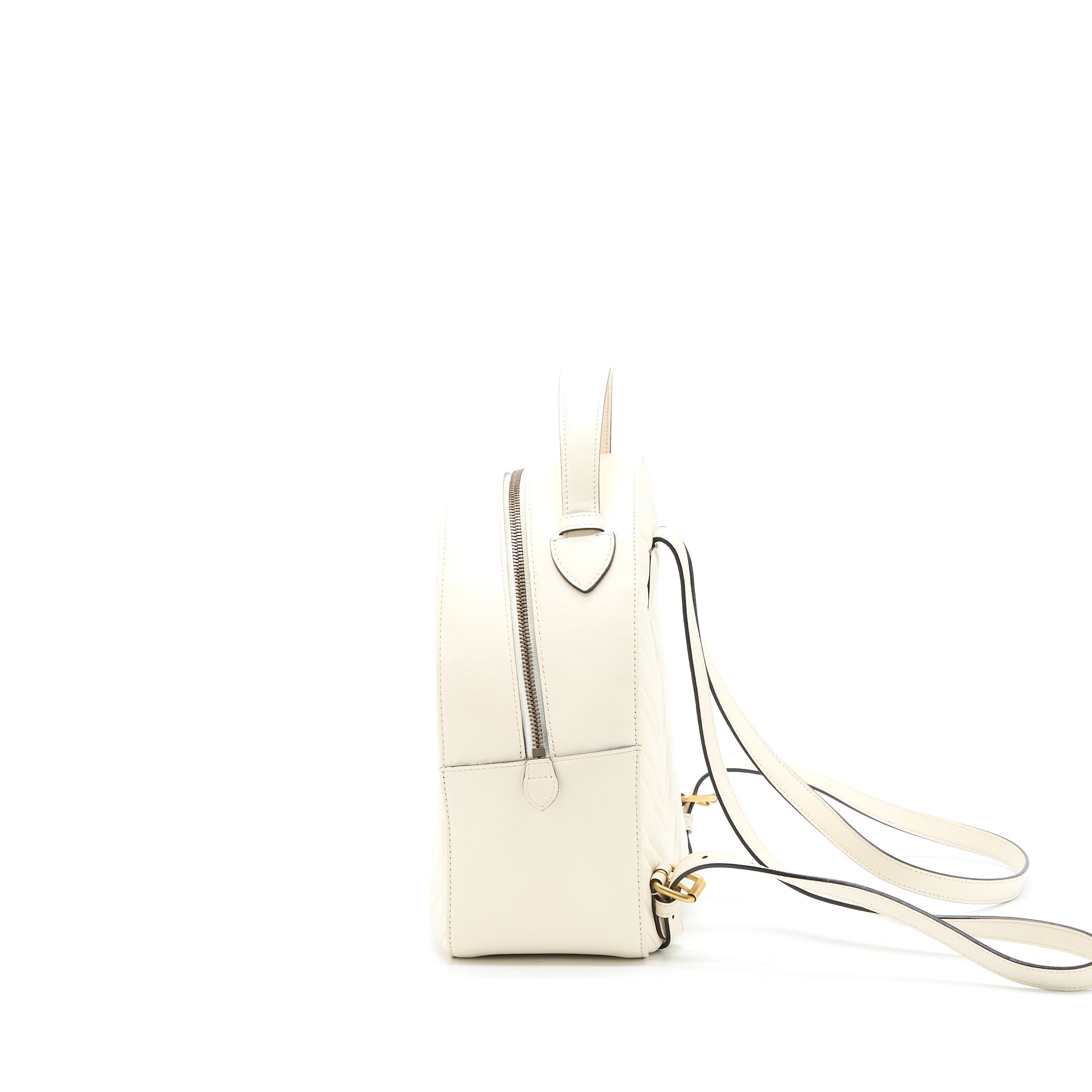 Gucci GG Marmont Backpack Calfskin White