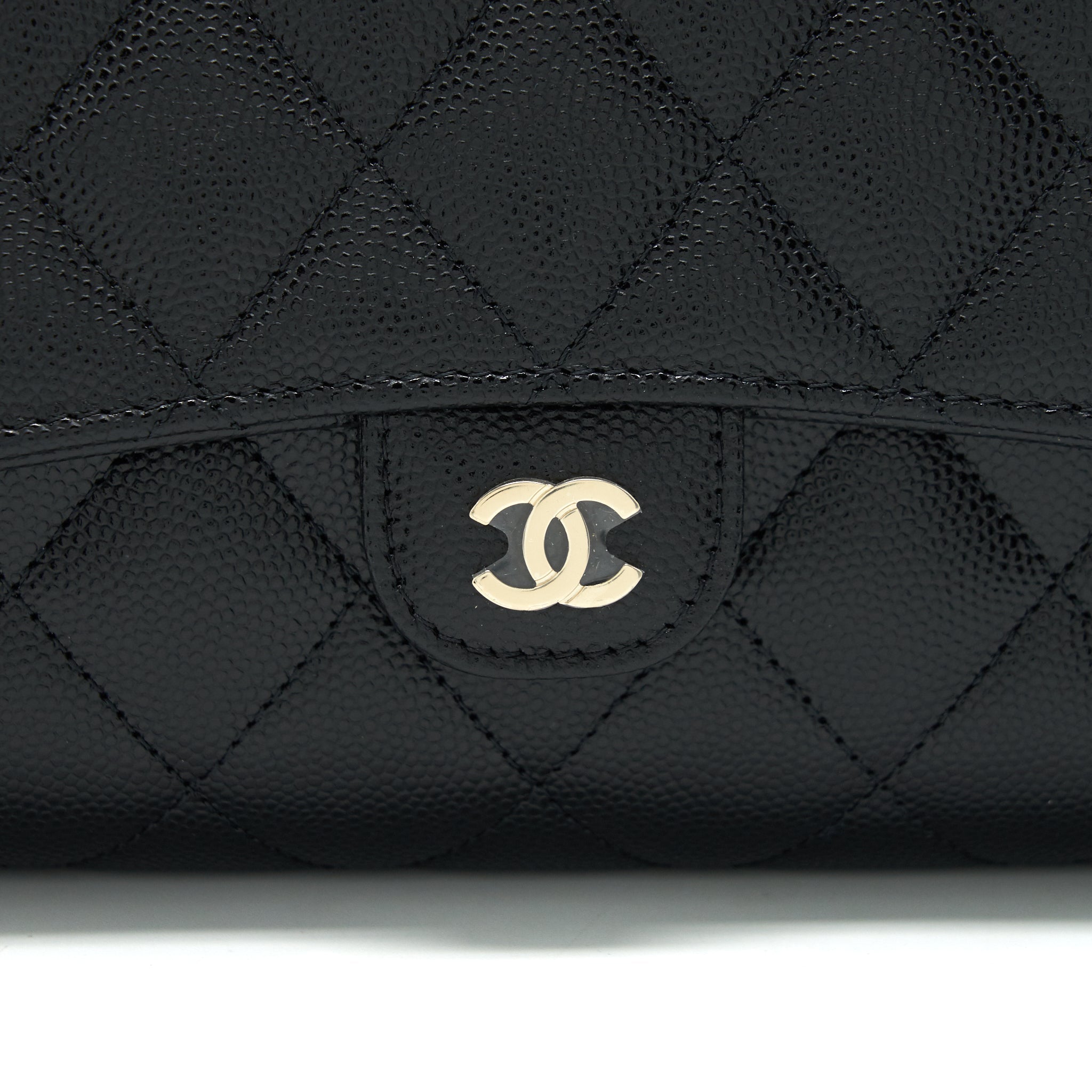 Chanel 3 In 1 Wallet On Chain Black Caviar L