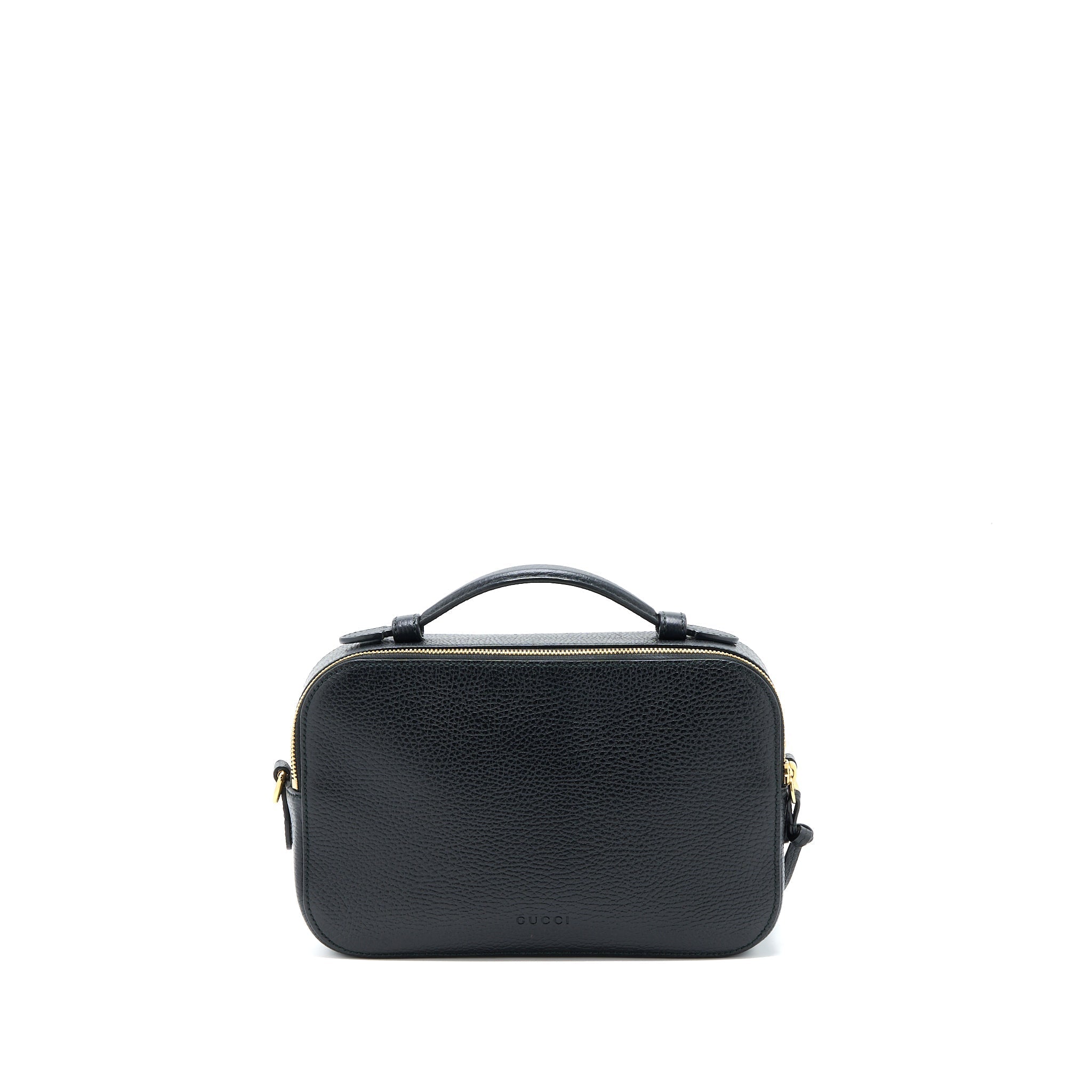 Gucci Snake Printed Camera Bag Calfskin Black