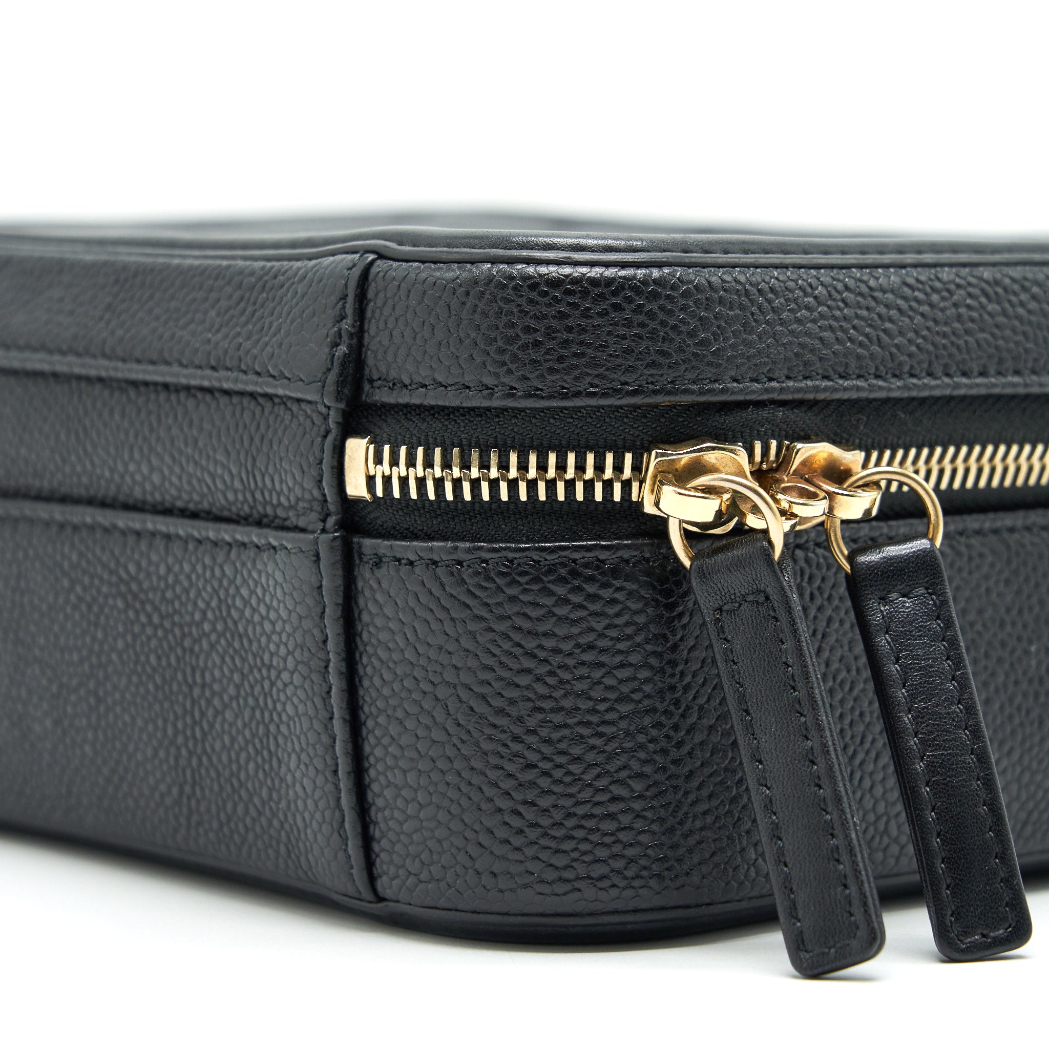 Chanel Cavia Leather Vanity Bag Black