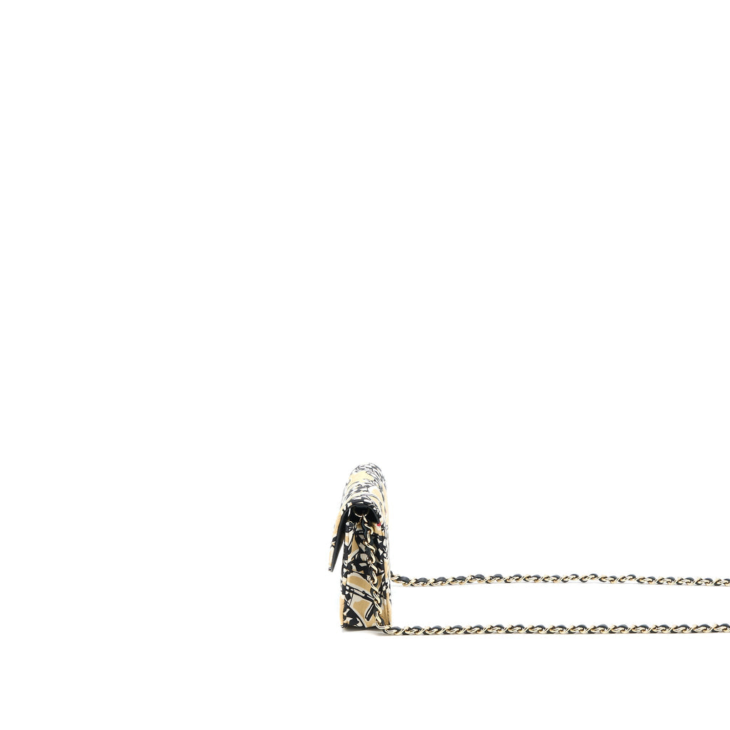 Chanel Mini Clutch with Chain Fabric Multicoloured L (Microchip)