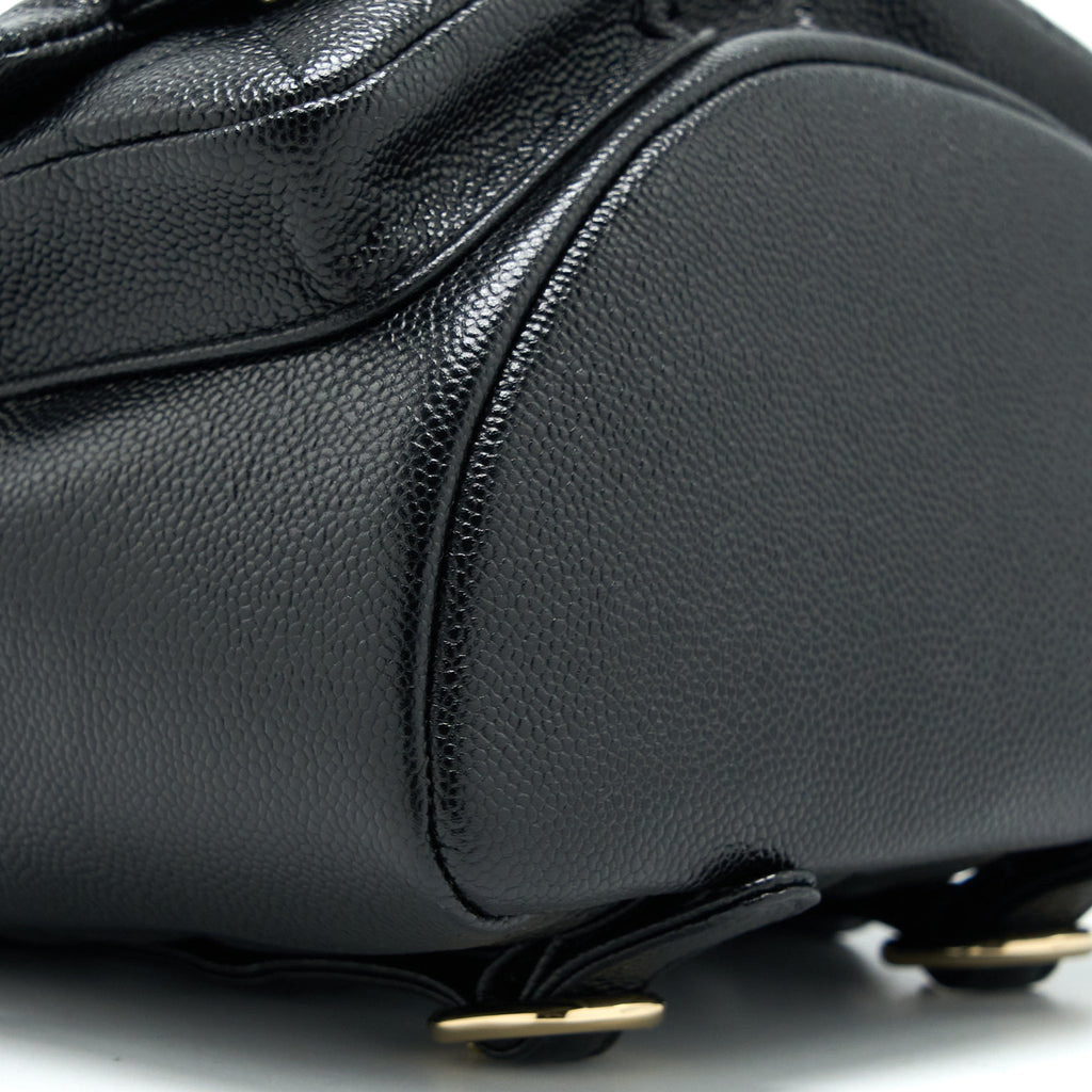 Chanel 23p Mini Triple Pack Backpack Caviar Black L (Microchip)