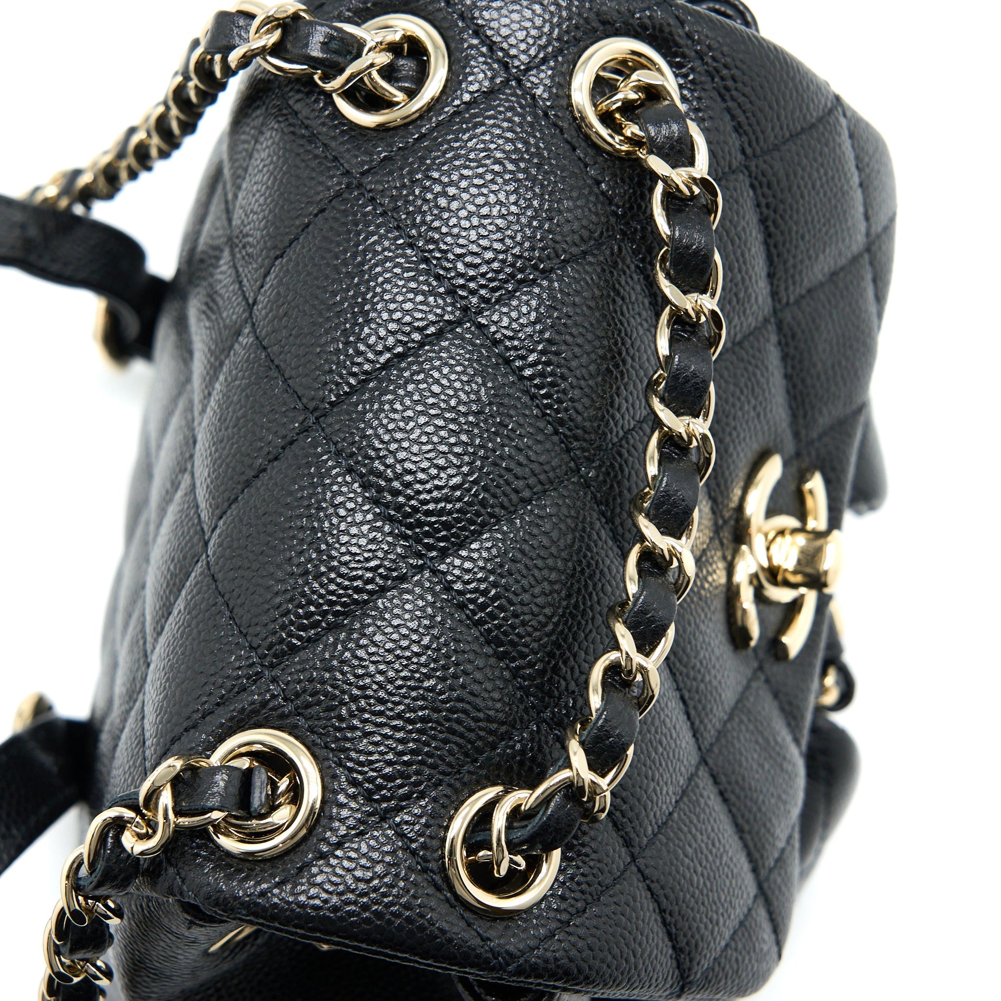 Chanel 23p Mini Triple Pack Backpack Caviar Black L (Microchip)