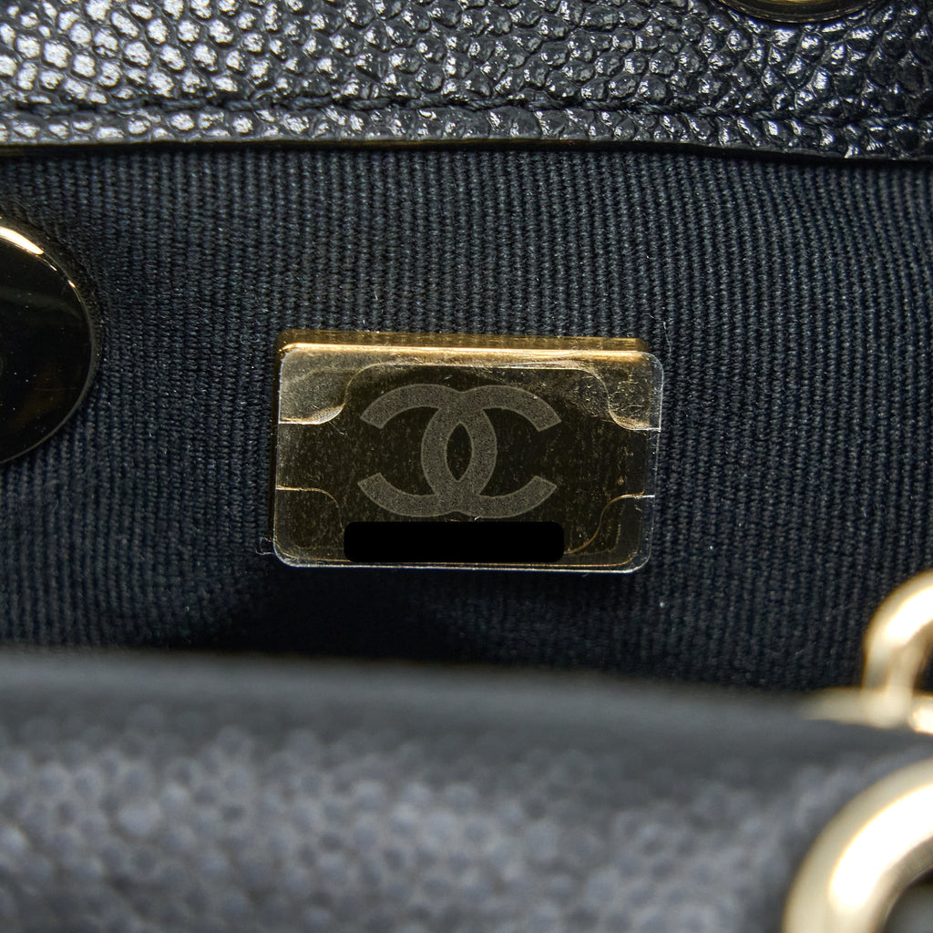 Chanel 23p Mini Triple Pack Backpack Caviar Black L (Microchip)