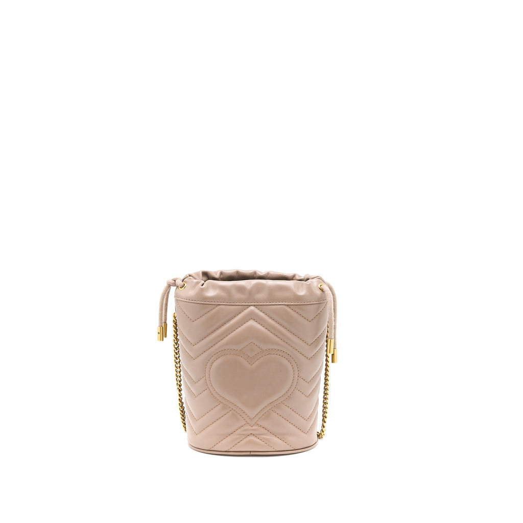 Gucci GG Marmont Mini Bucket Dark Beige