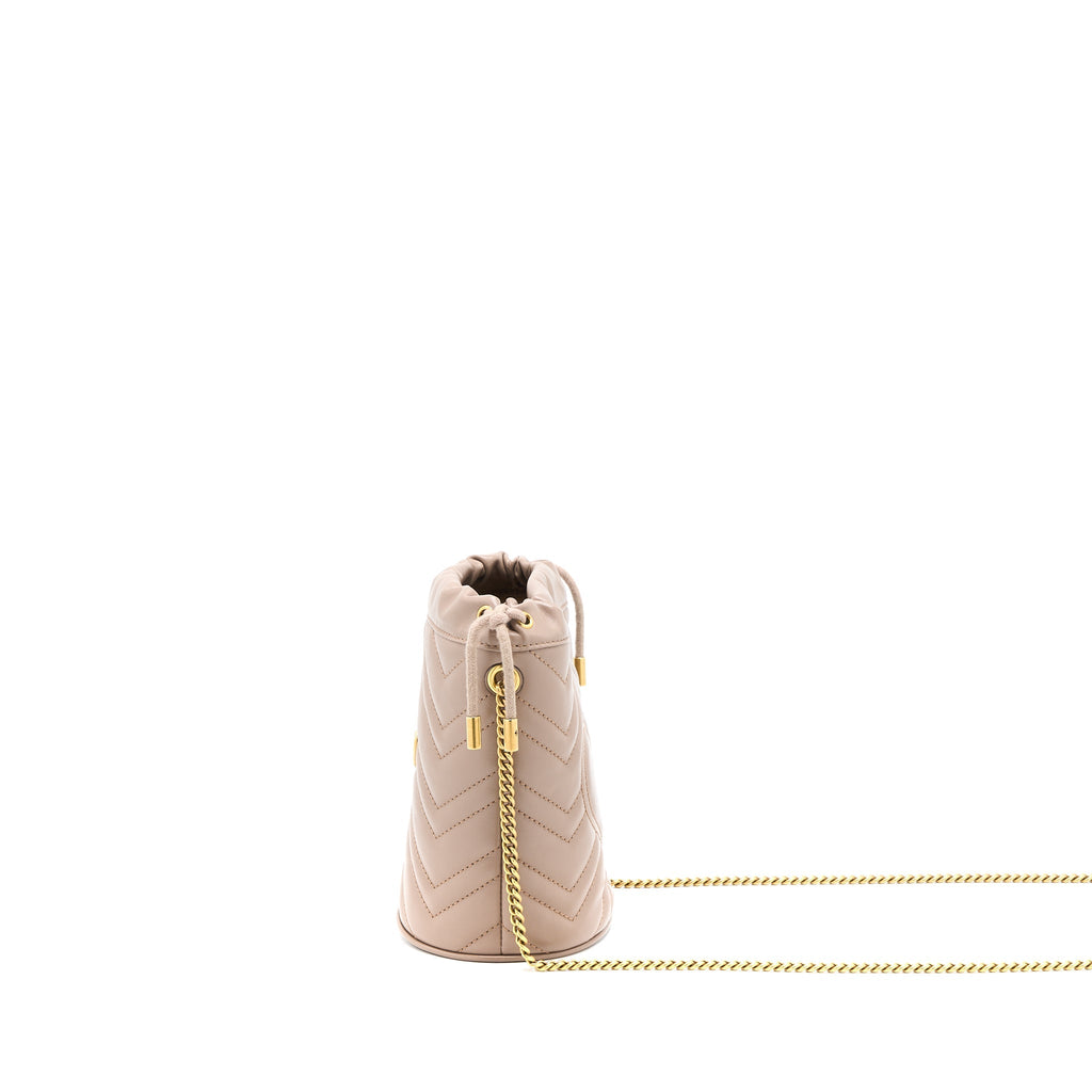 Gucci GG Marmont Mini Bucket Dark Beige