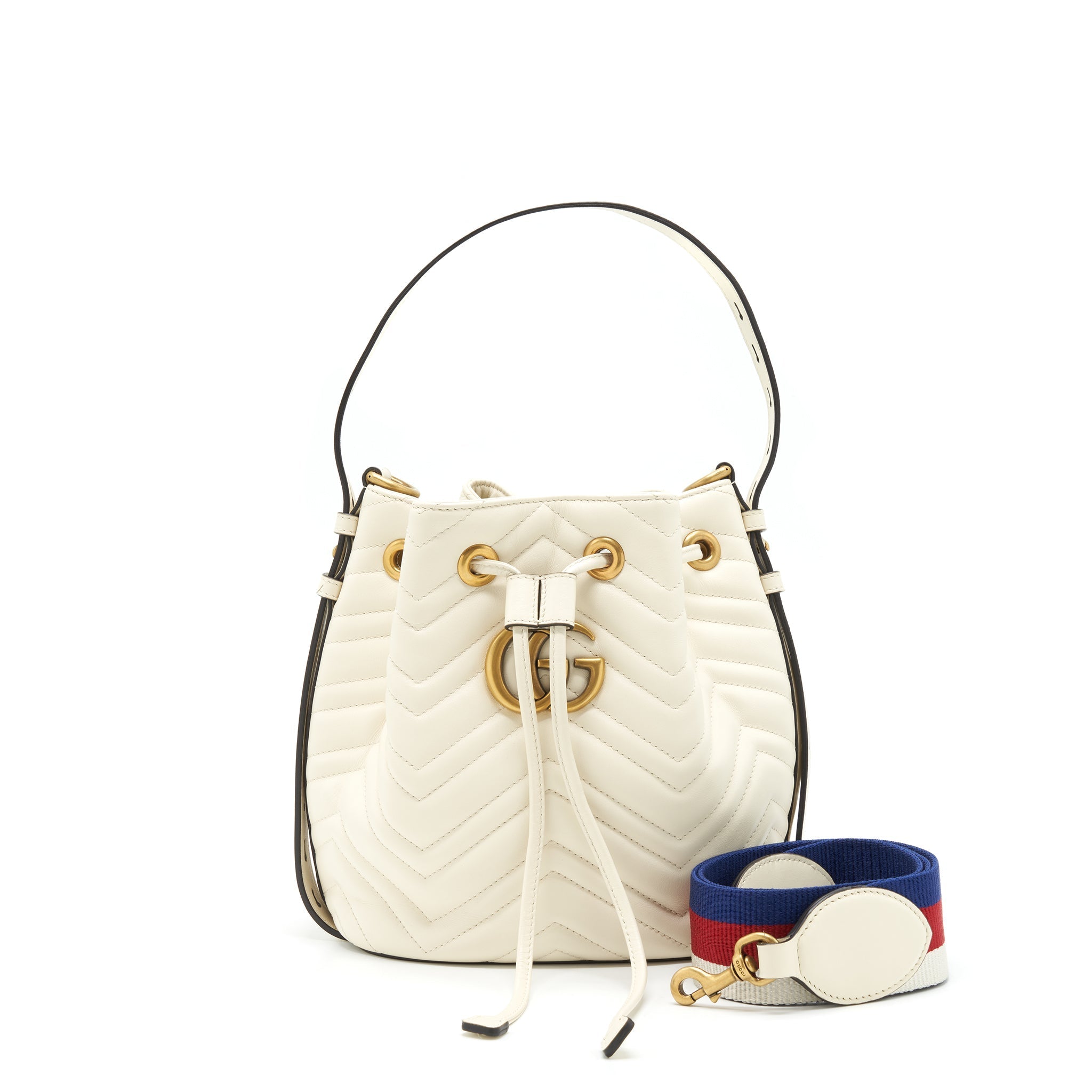 Gucci Bucket Bag White