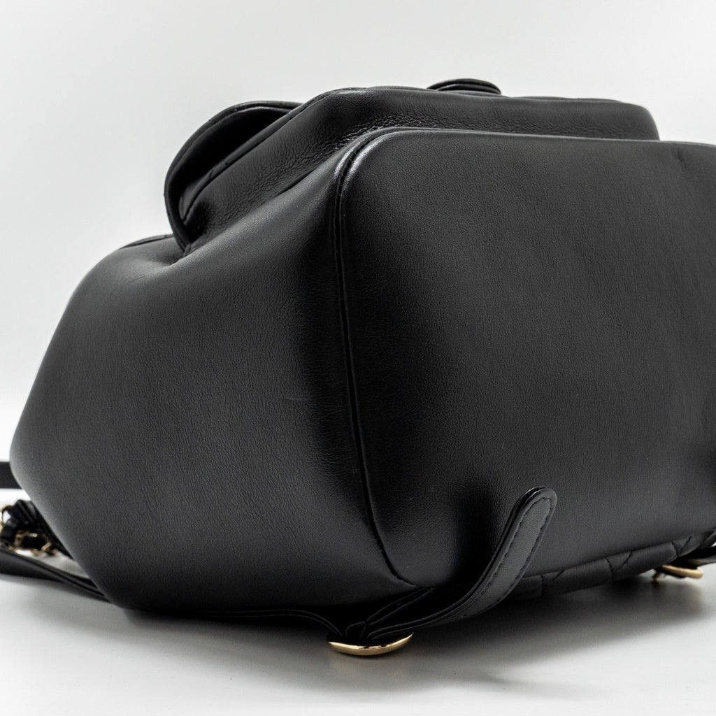 Chanel 23c Large Duma Backpack Calfskin Black L (microchip)