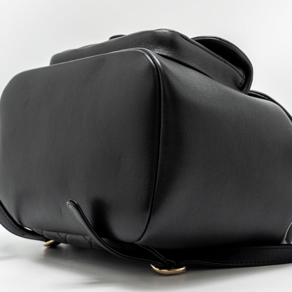 Chanel 23c Large Duma Backpack Calfskin Black L (microchip)