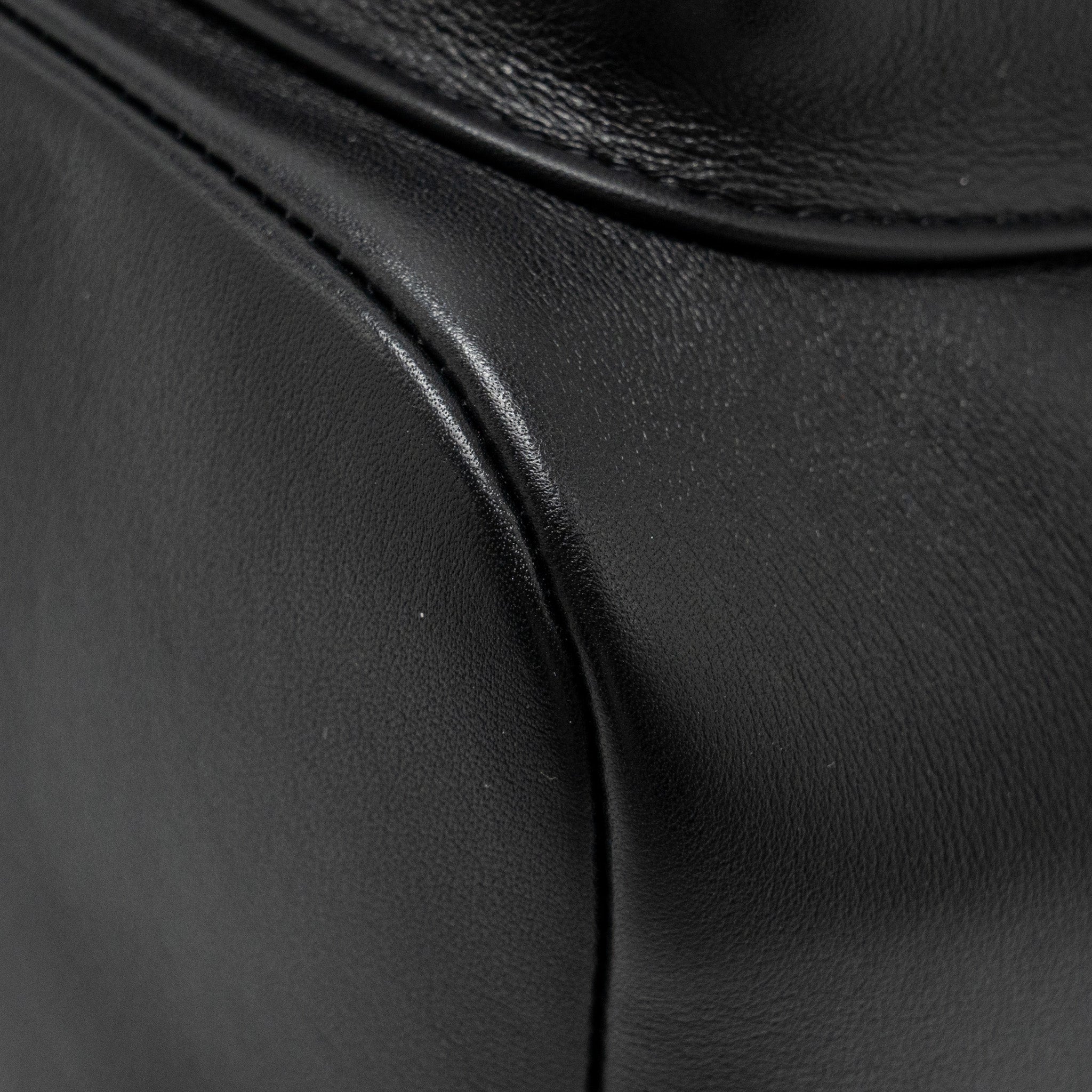 Chanel 23c Large Duma Backpack Calfskin Black L (microchip)