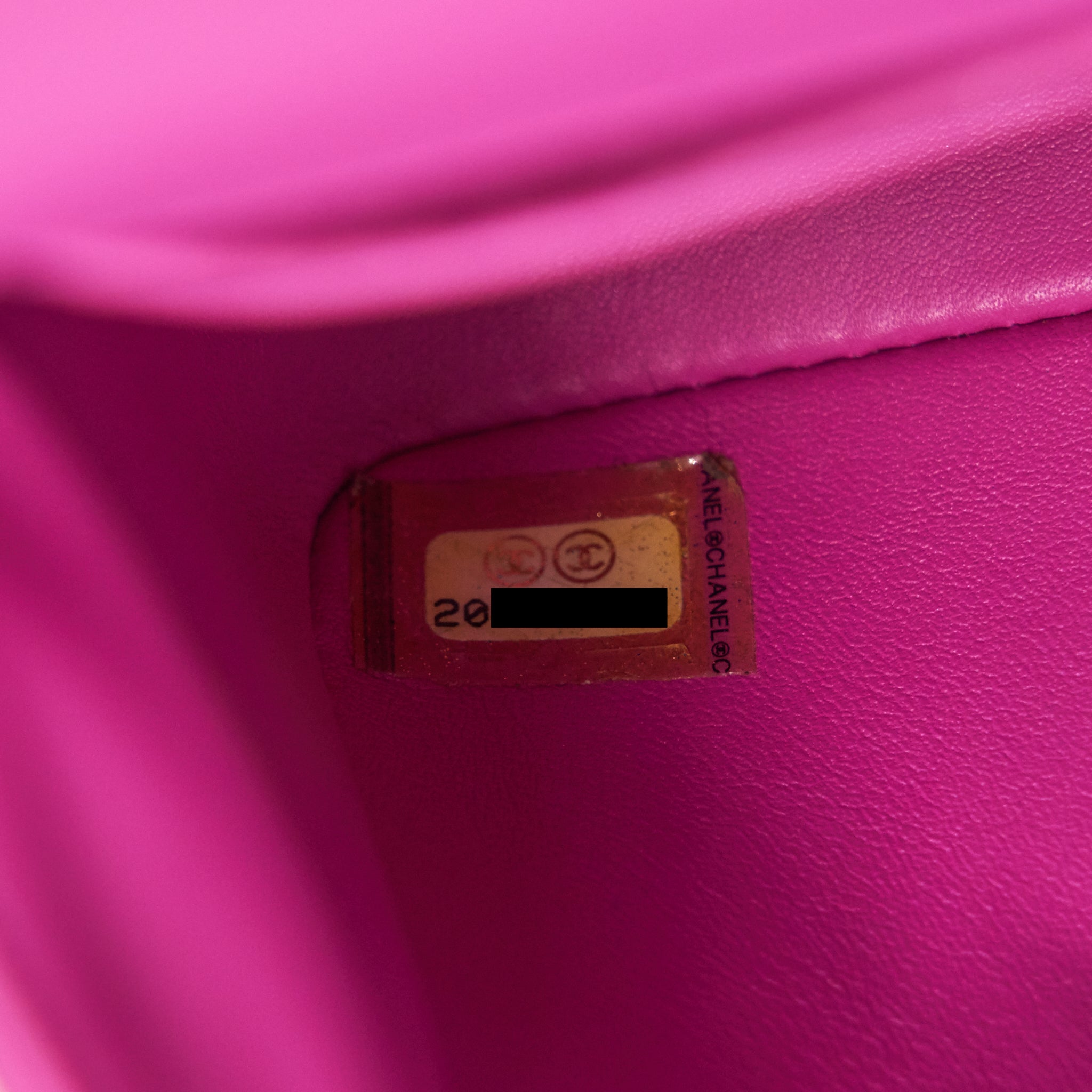 Chanel Medium Le Boy Flap Bag in Python Leather Pink with Brushed