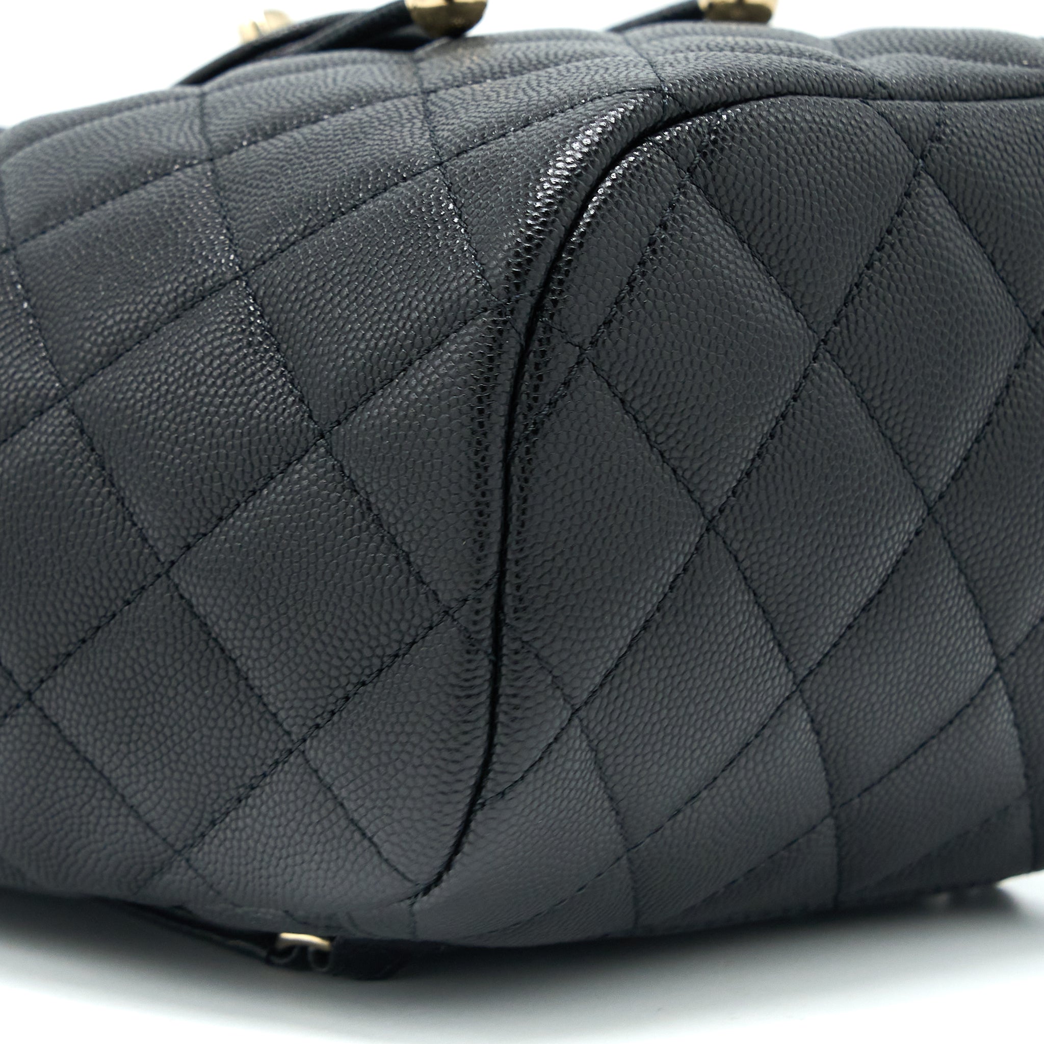 Chanel 23p Mini Flap Backpack Caviar Black L (Microchip)