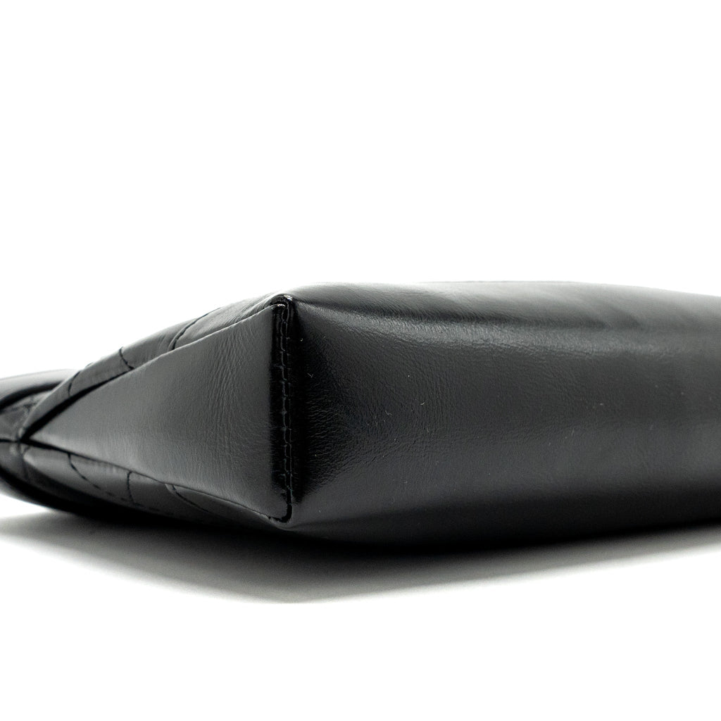 Chanel 24C mini 31 clutch with chain shiny calfskin black L (microchip)