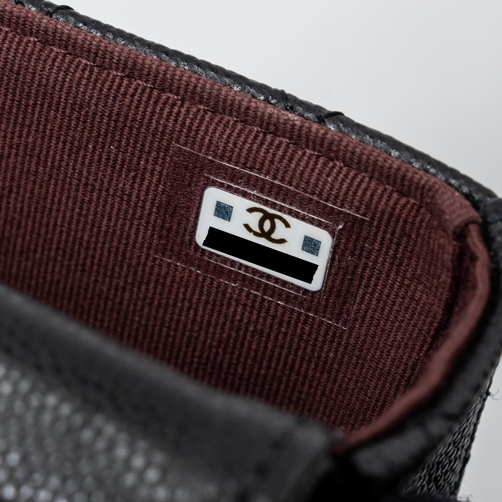 Chanel Mini Clutch With Chain Caviar Black L (microchip)