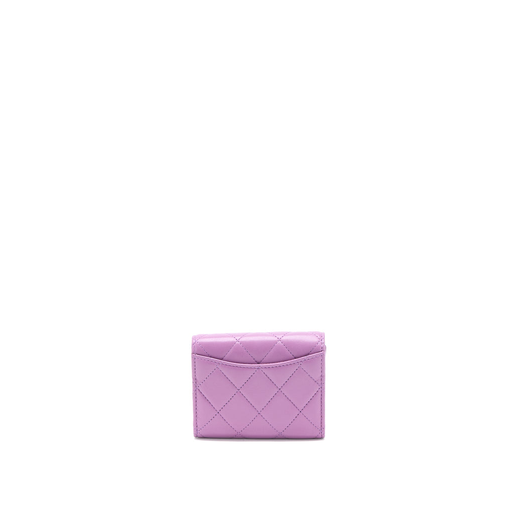 Chanel Clutch On Chain Lambskin Purple