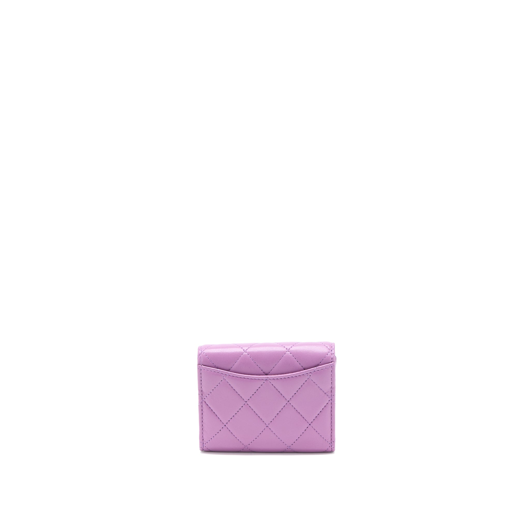 Chanel Clutch On Chain Lambskin Purple