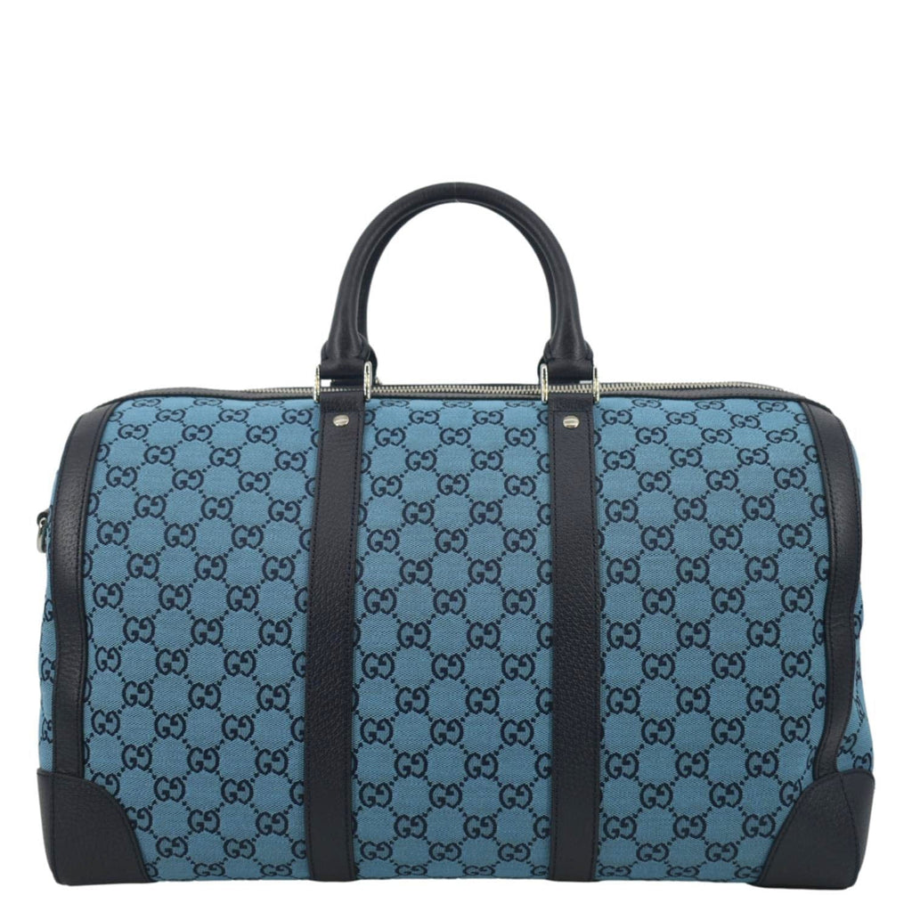 GUCCI Ophidia Duffle GG Supreme Canvas Satchel Bag Blue 648085