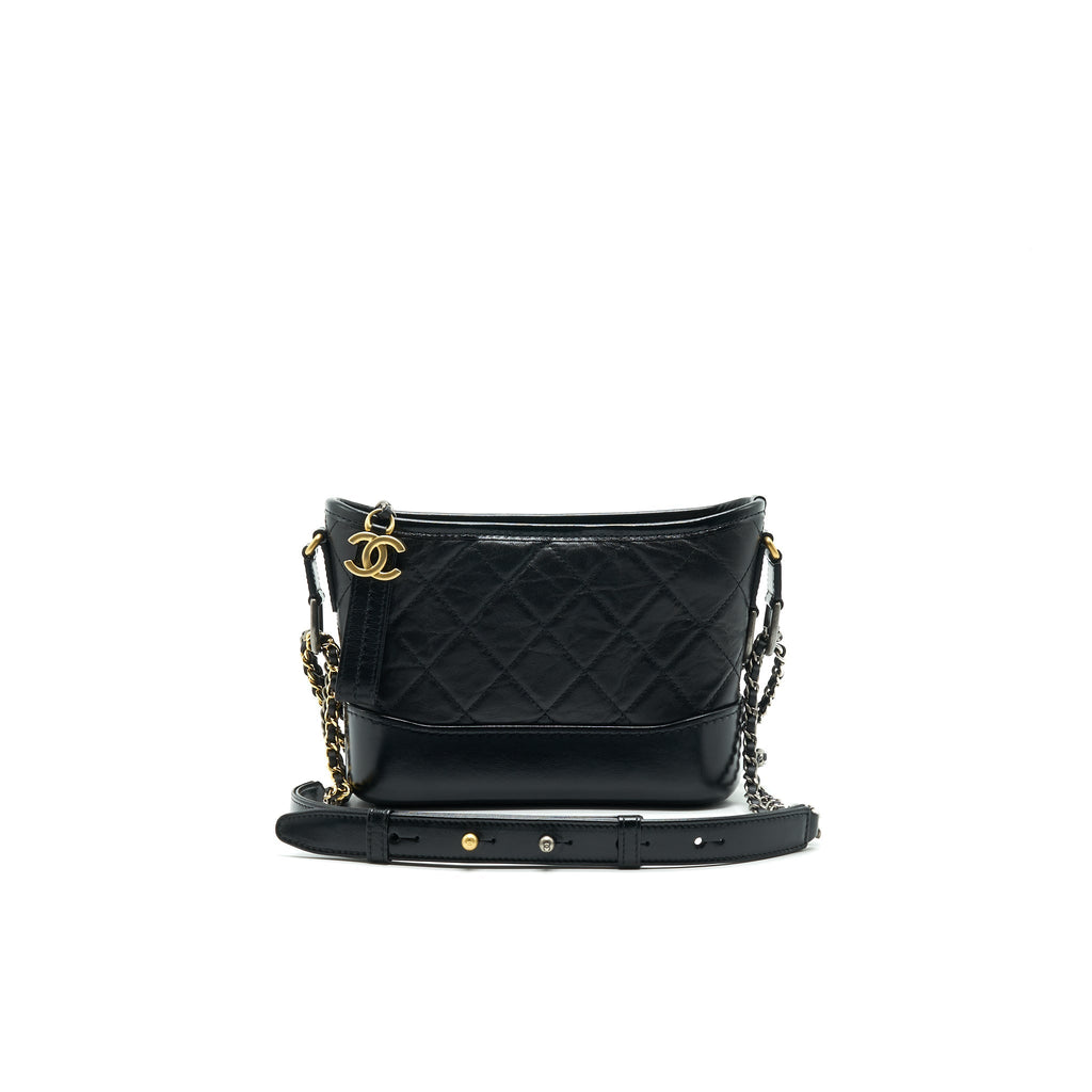 Chanel Small Black Gabrielle Hobo Bag