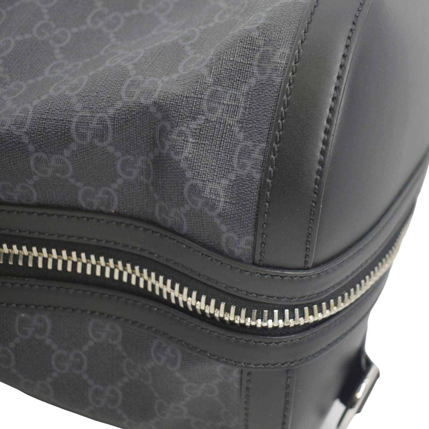 GUCCI Carry-on GG Supreme Canvas Duffle Bag Black 478323