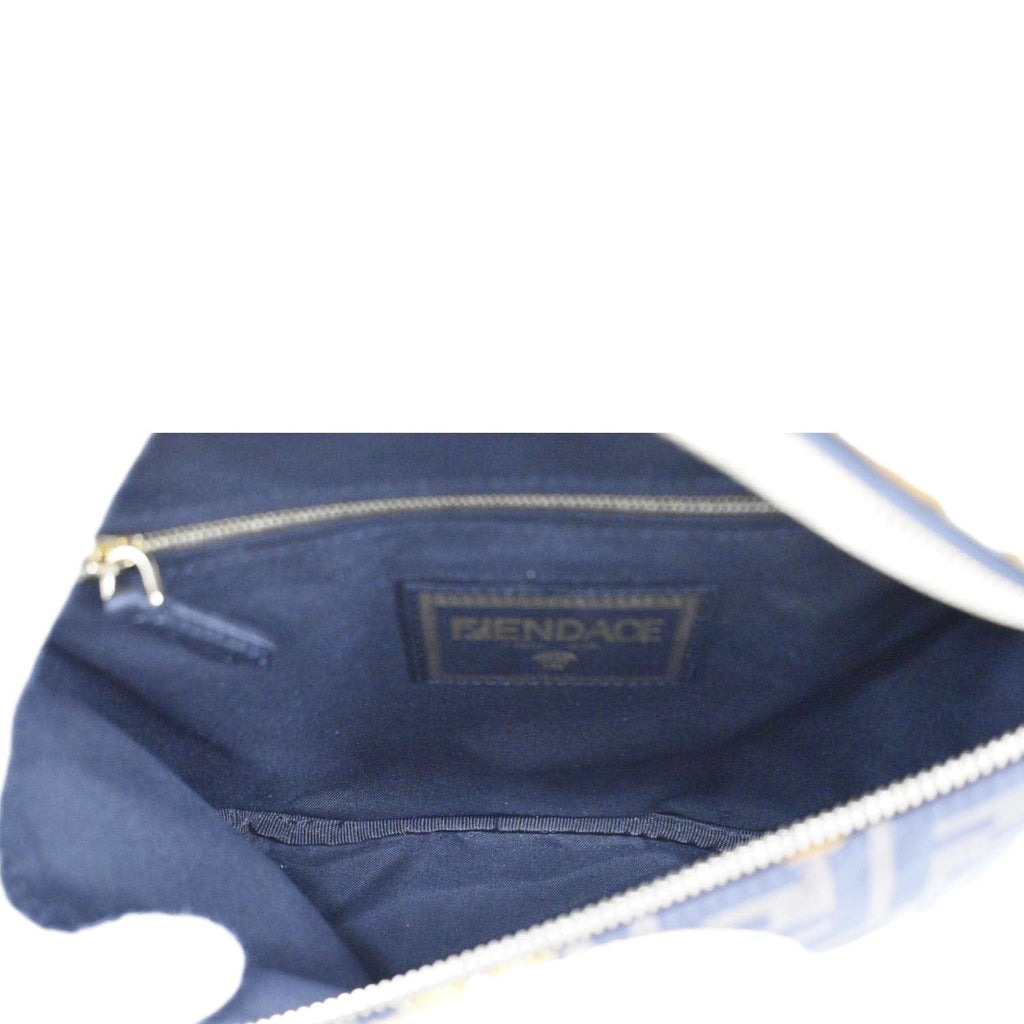VERSACE X FENDI FF Baroque Nylon Belt Bag Gold