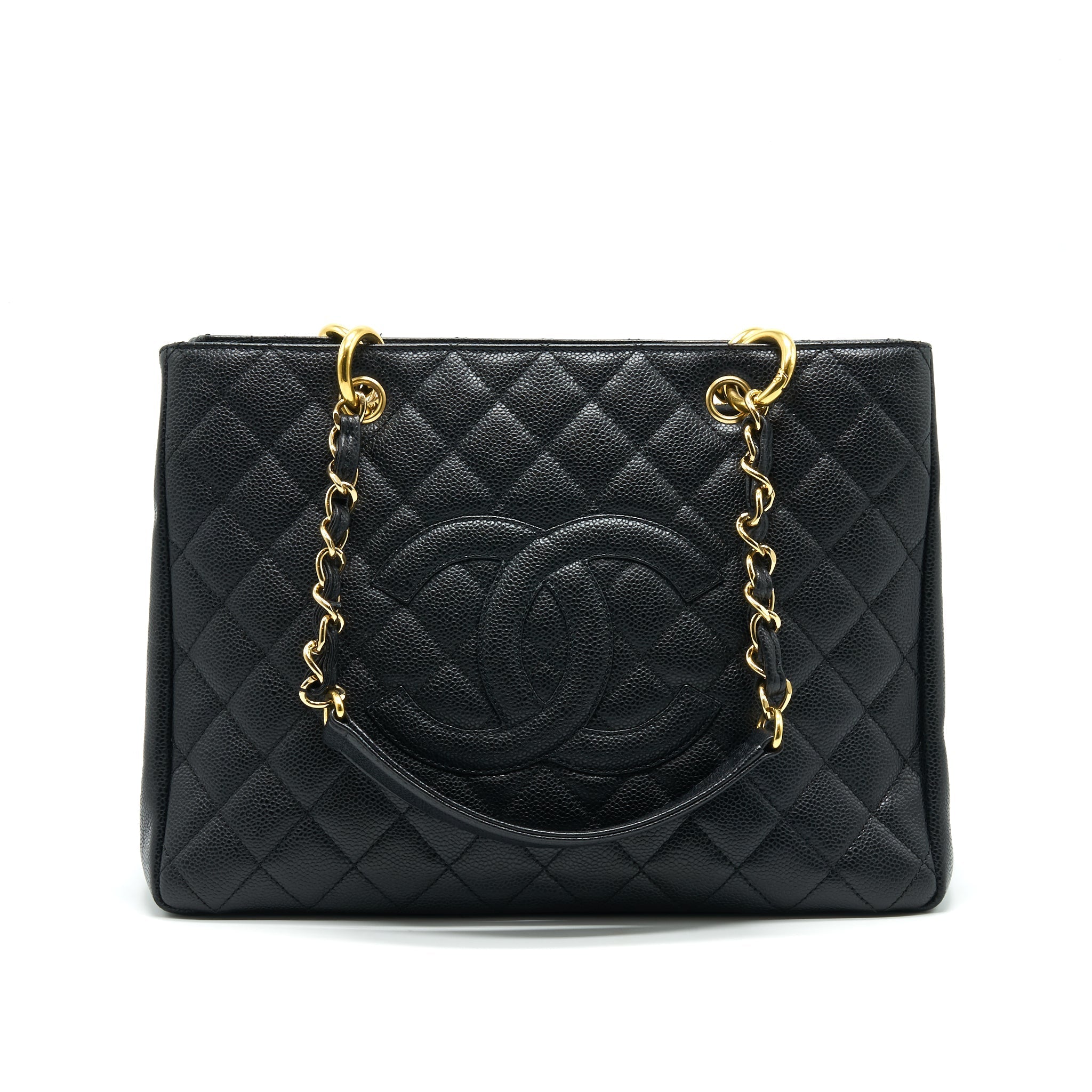 CHANEL CAVIAR GRAND SHOPPING TOTE GST BLACK