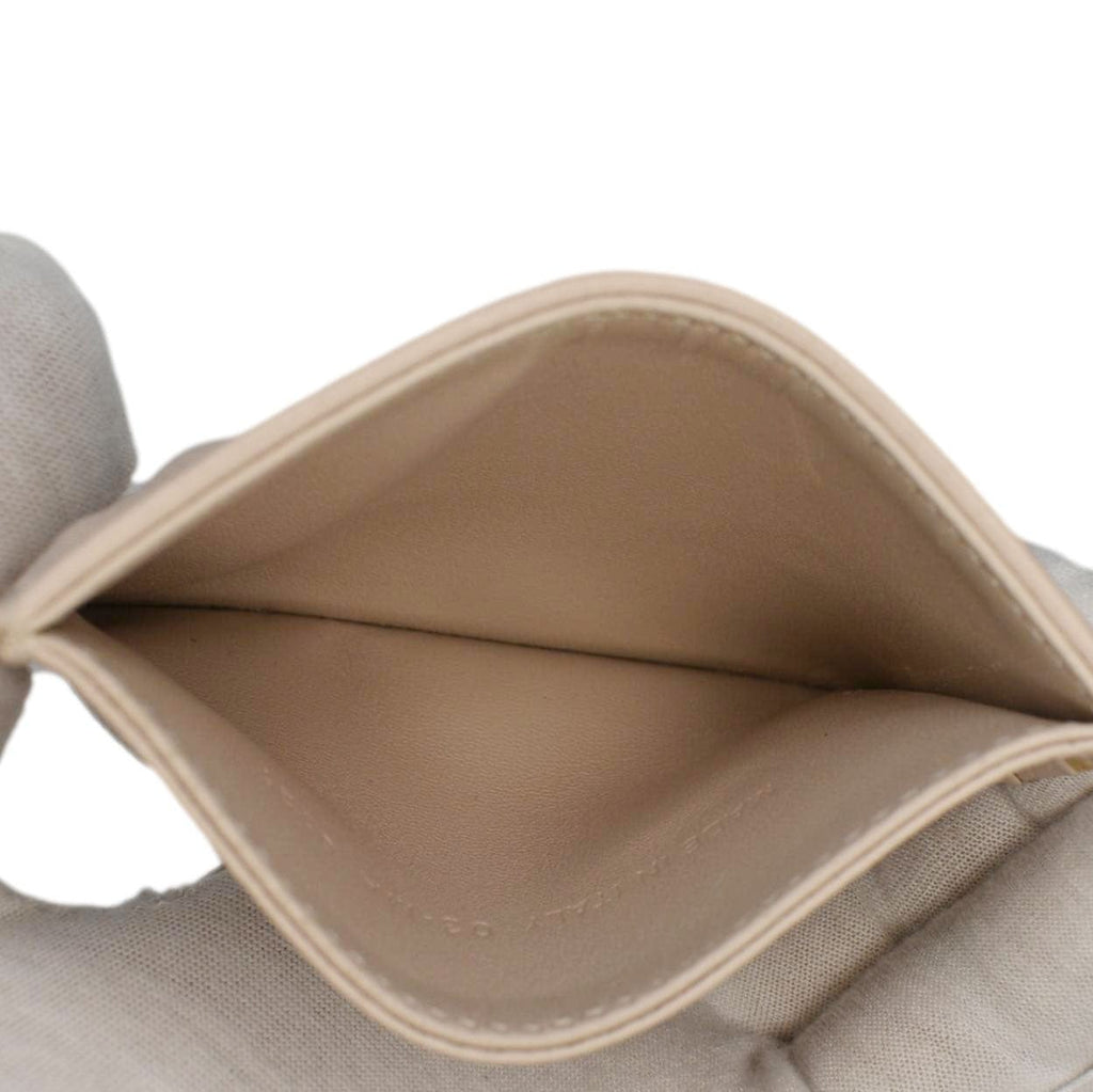 CHRISTIAN DIOR Diorama Cannage Leather  Holder Light Beige