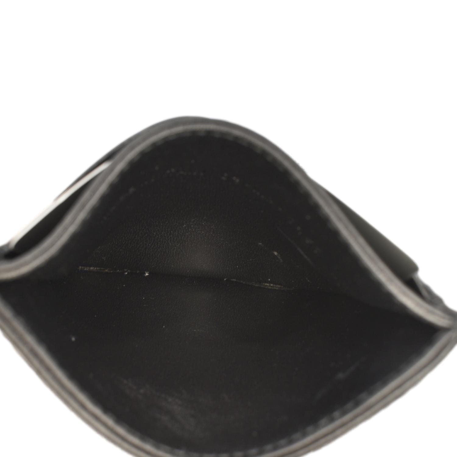 CHRISTIAN DIOR Diorama Cannage Leather  Holder Black