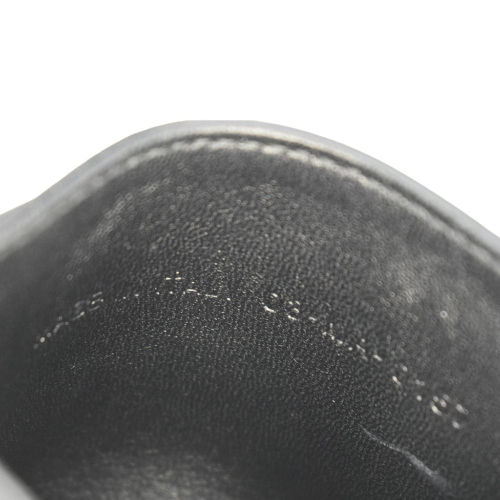 CHRISTIAN DIOR Diorama Cannage Leather  Holder Black