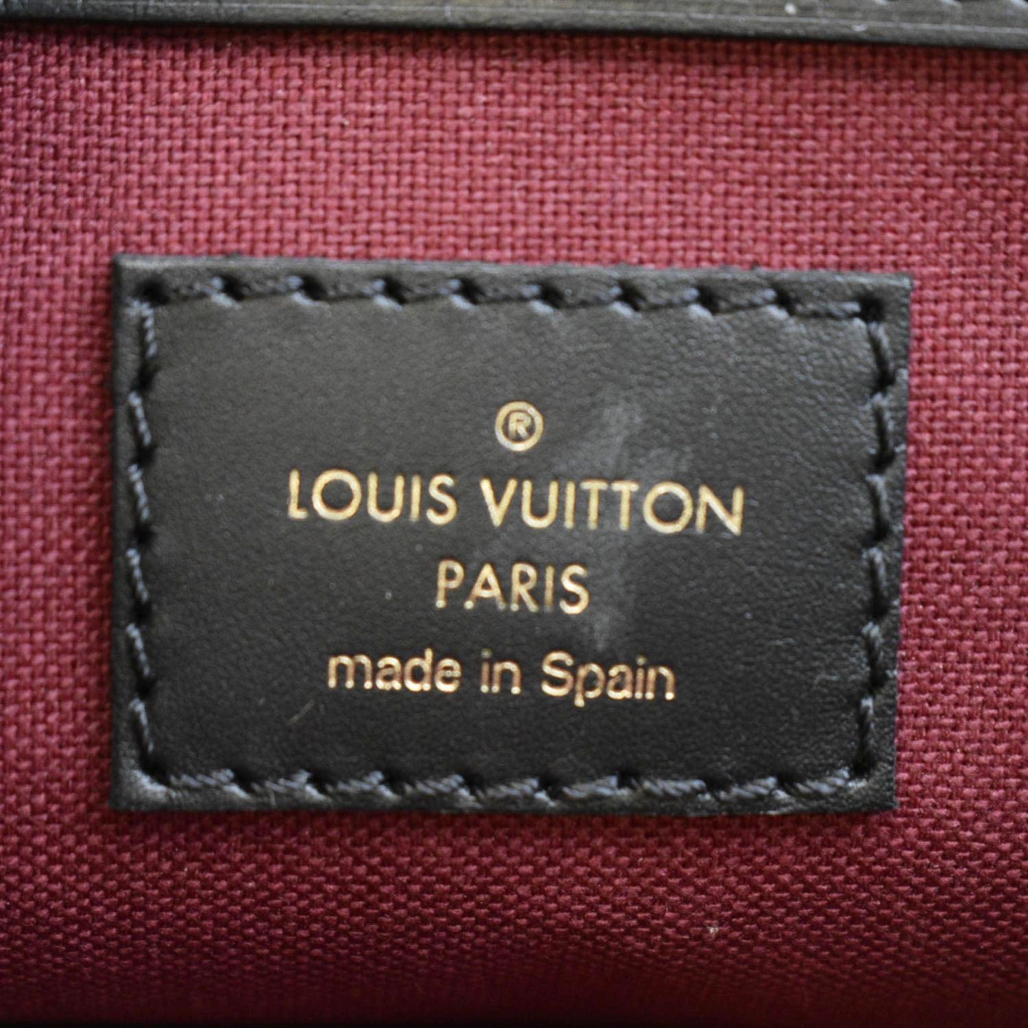 LOUIS VUITTON Montsouris BB Monogram Canvas Leather Backpack Bag Black