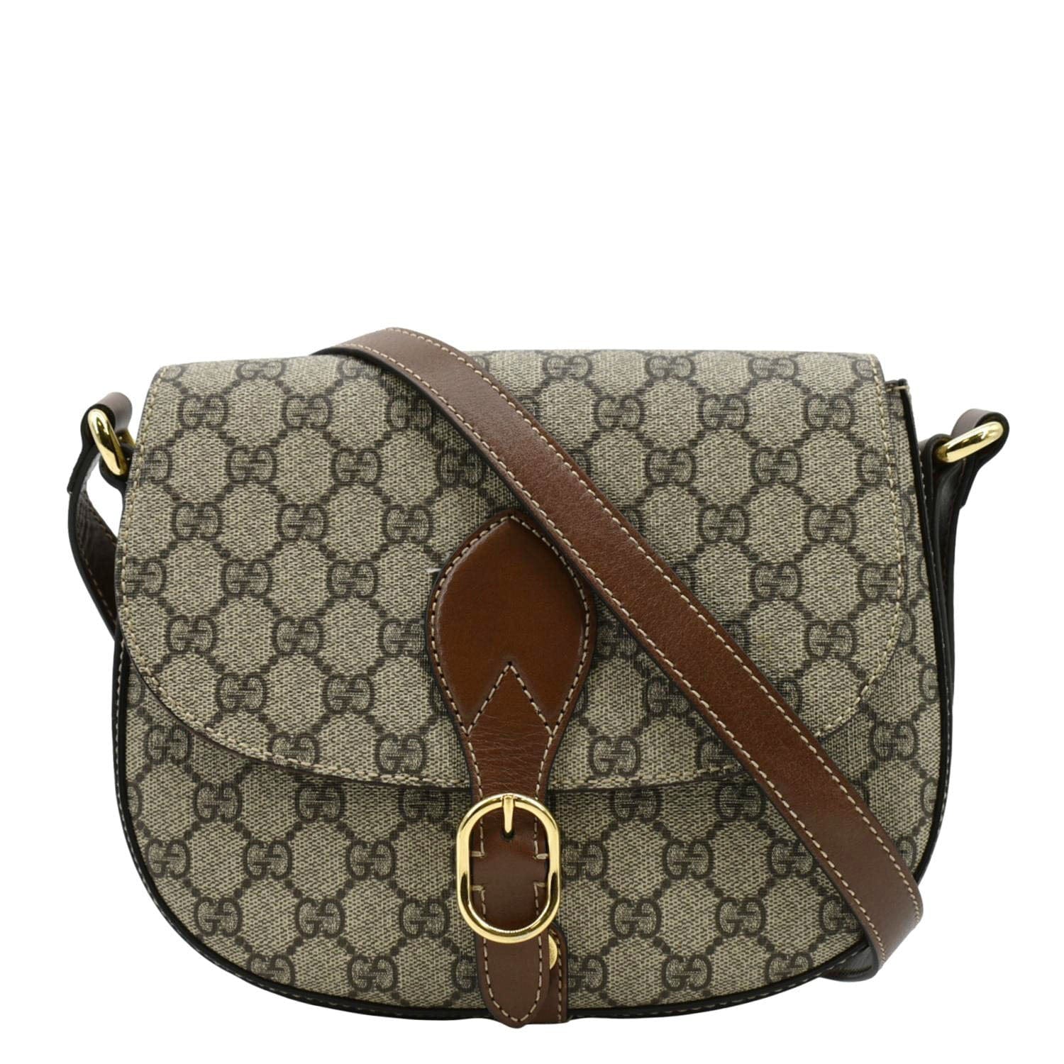 GUCCI Ophidia Small GG Canvas Messenger Bag Beige