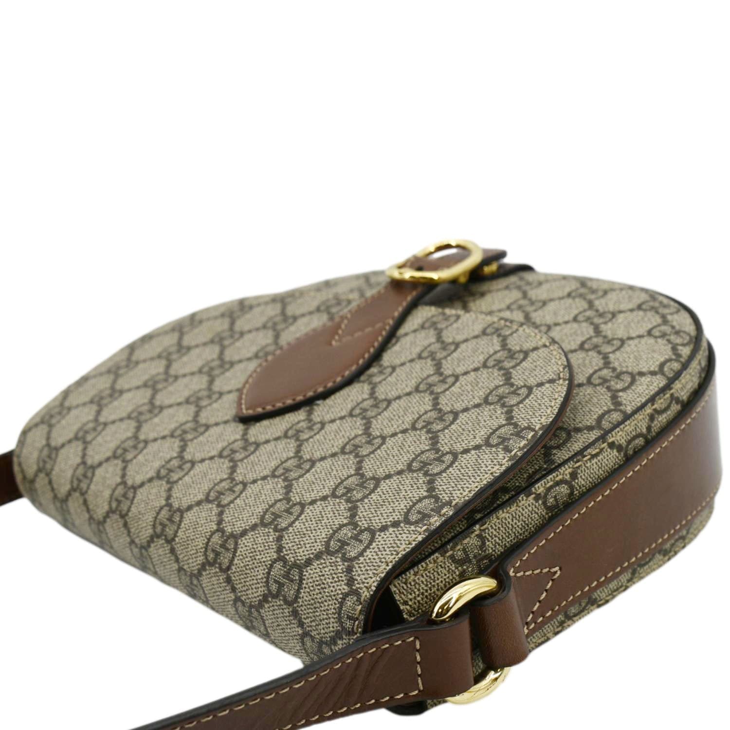 GUCCI Ophidia Small GG Canvas Messenger Bag Beige