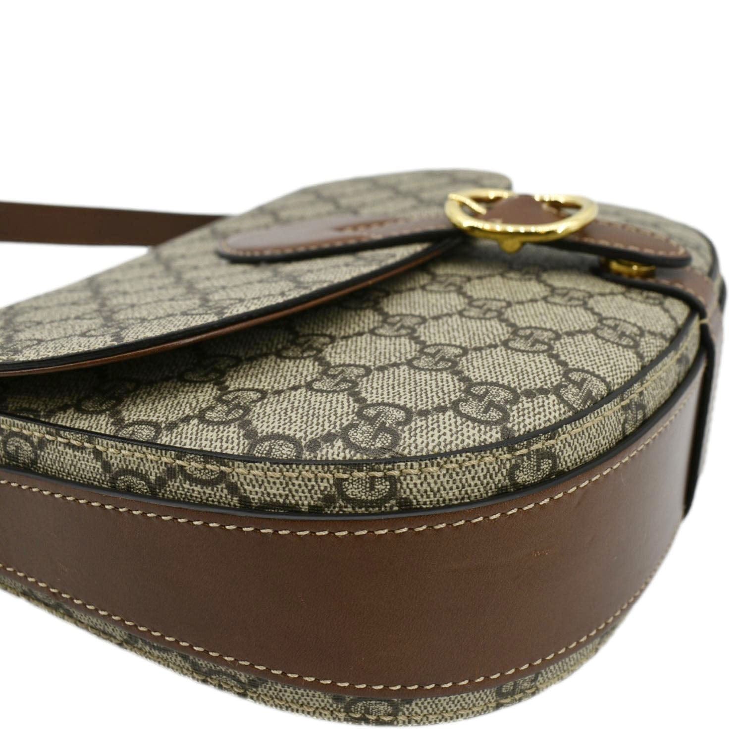 GUCCI Ophidia Small GG Canvas Messenger Bag Beige