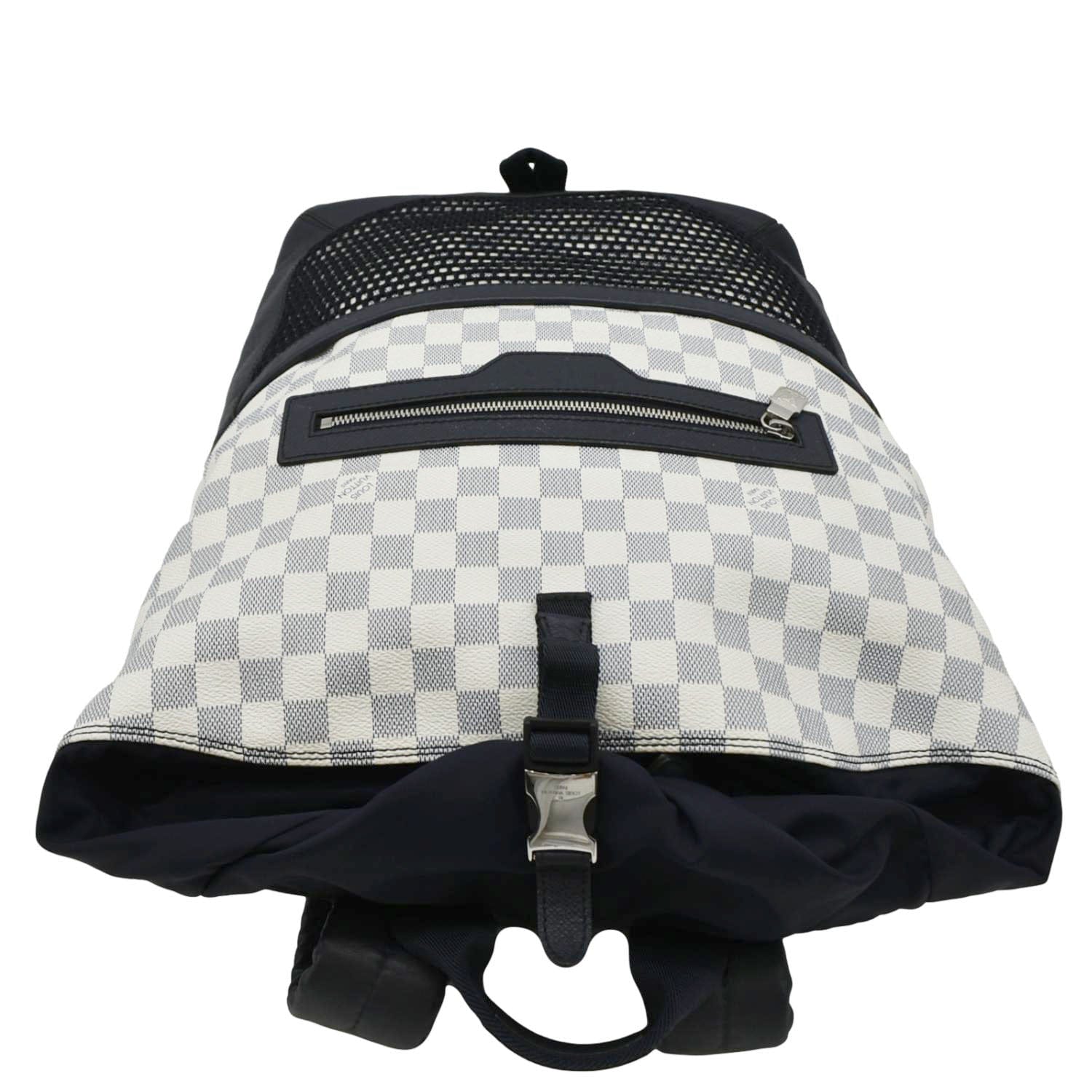 LOUIS VUITTON Matchpoint Damier Azur Backpack White