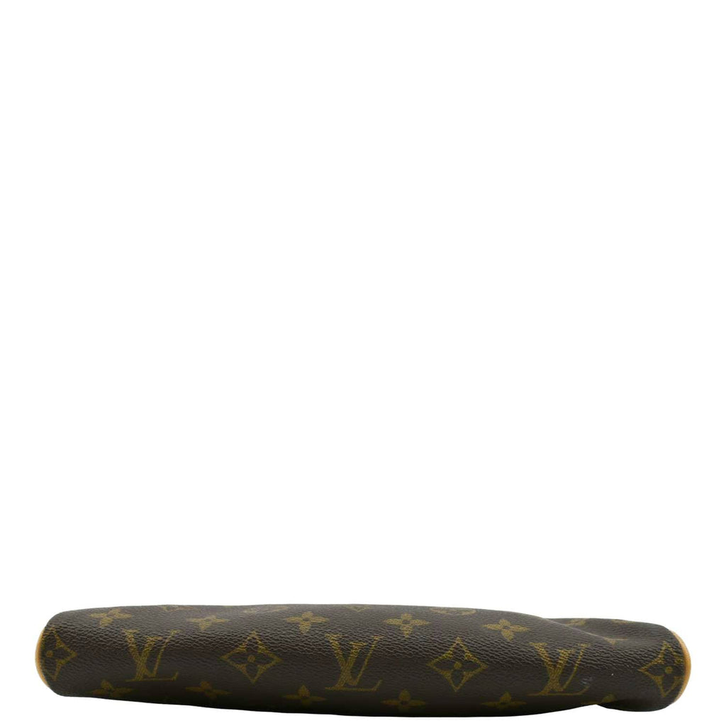 LOUIS VUITTON Eva Pochette Monogram canvas Clutch Crossbody Bag Brown