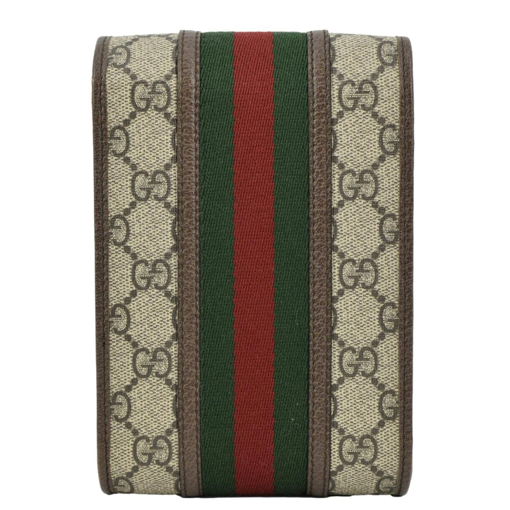 GUCCI Mini Ophidia New Acero GG Supreme Monogram Web Crossbody Bag Beige 625757