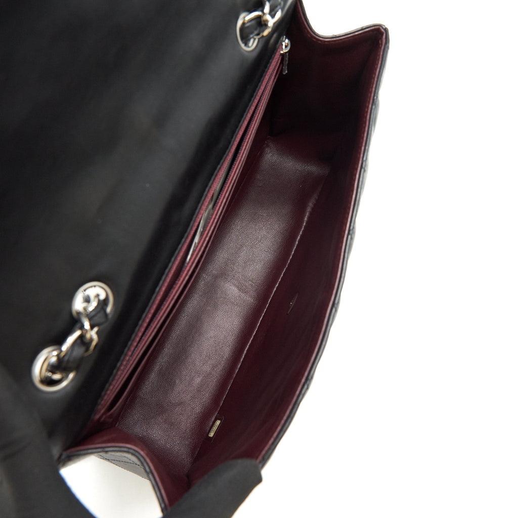 Chanel Single Flap jumbo Bag Lambskin Black