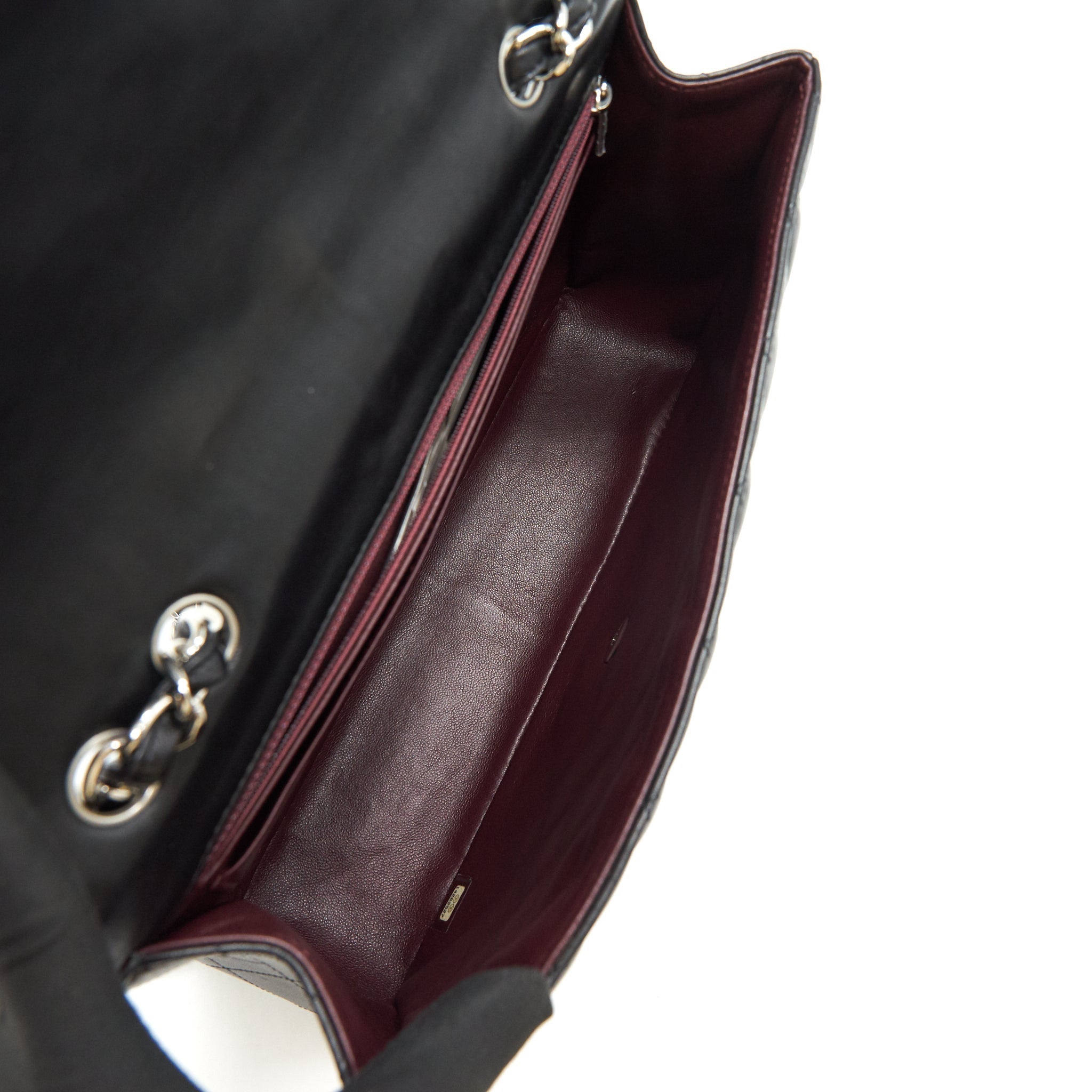 Chanel Single Flap jumbo Bag Lambskin Black