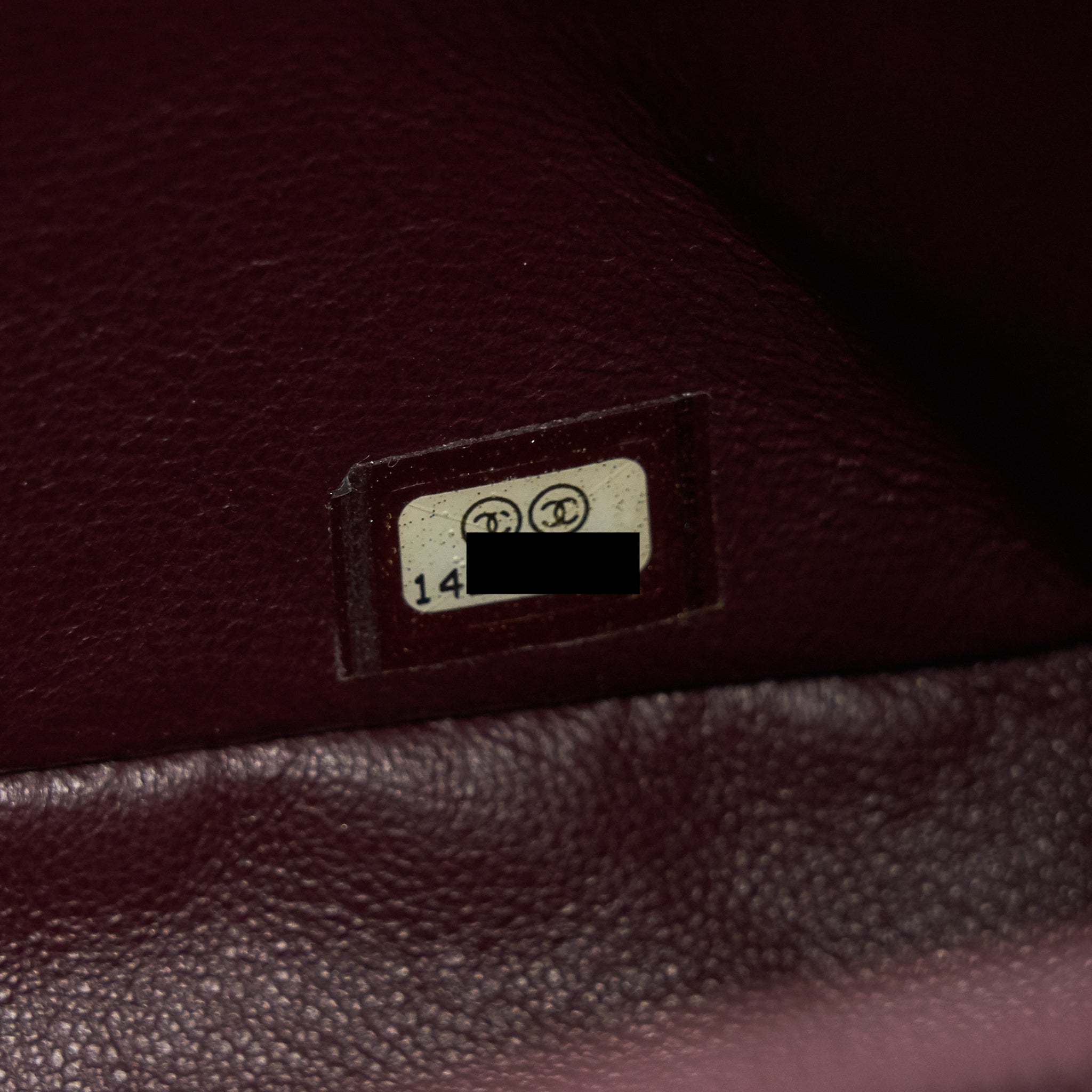 Chanel Single Flap jumbo Bag Lambskin Black