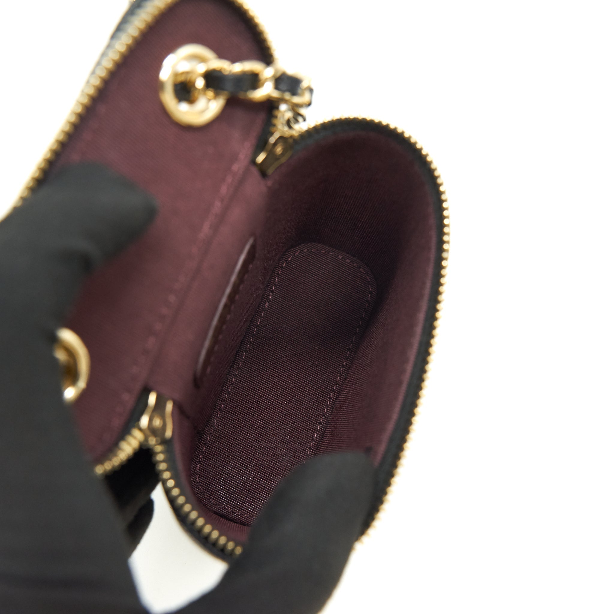 Chanel Long Vanity on Chain Caviar Black L