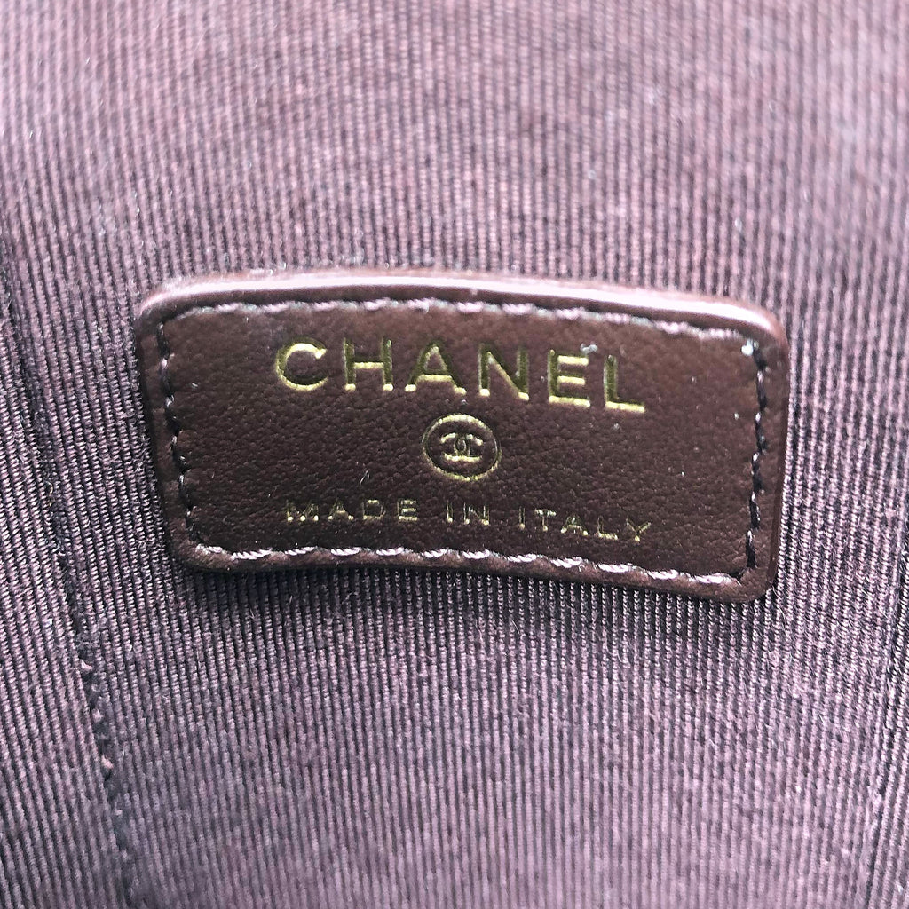 Chanel Long Vanity on Chain Caviar Black L