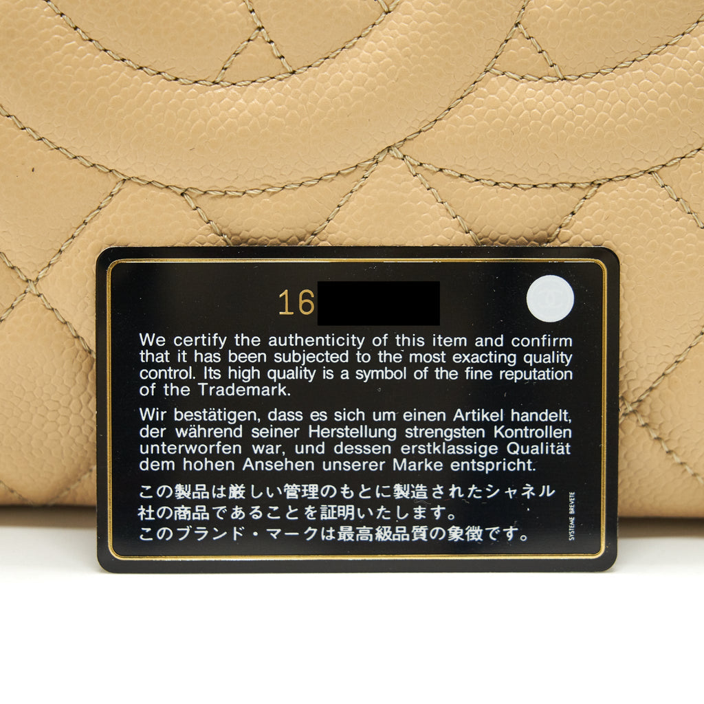 CHANEL CAVIAR GRAND SHOPPING TOTE GST BEIGE