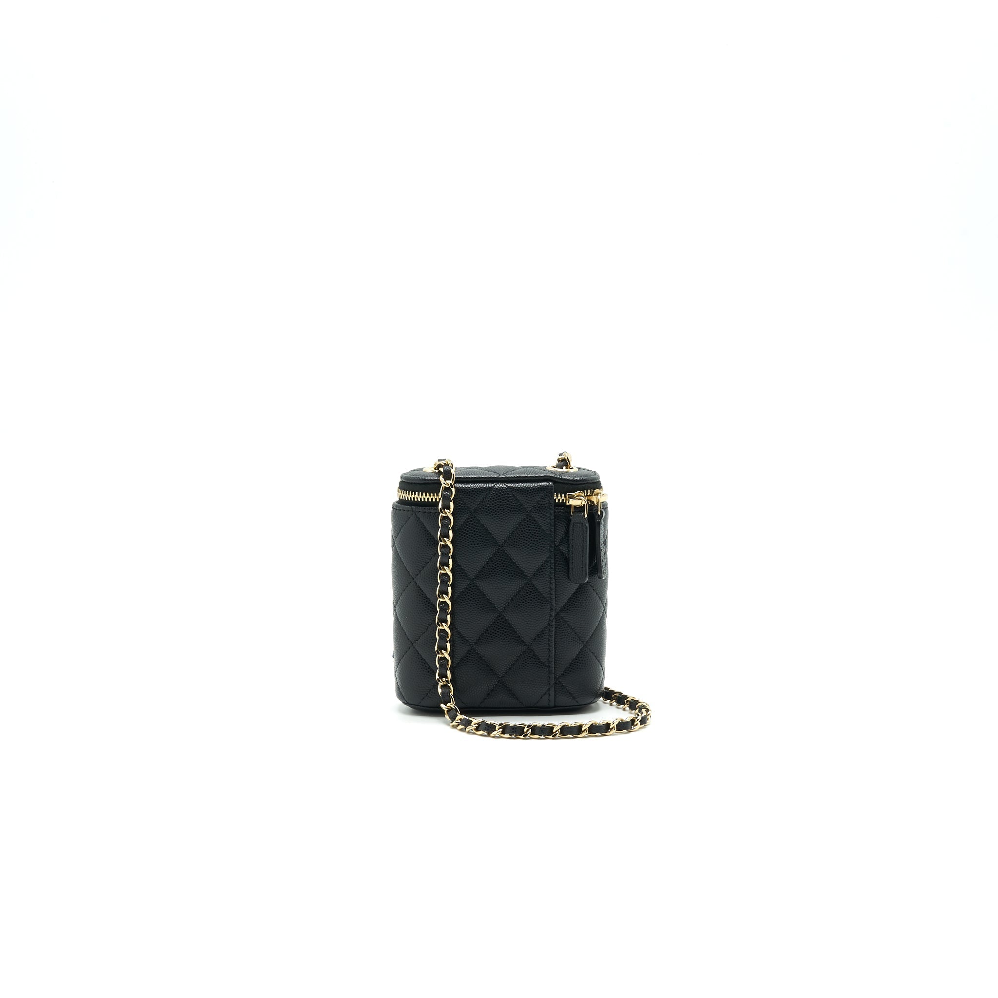 Chanel Long Vanity on Chain Caviar Black L