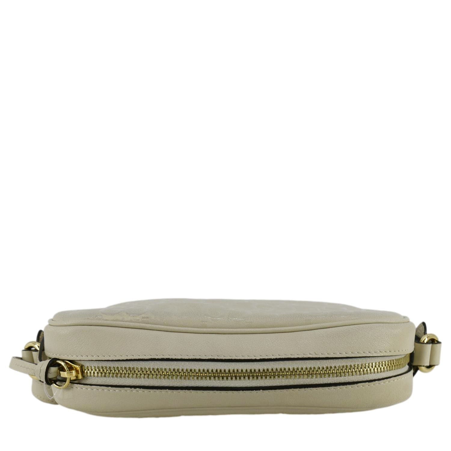 GUCCI GG Star Leather Crossbody Bag Off White 675776
