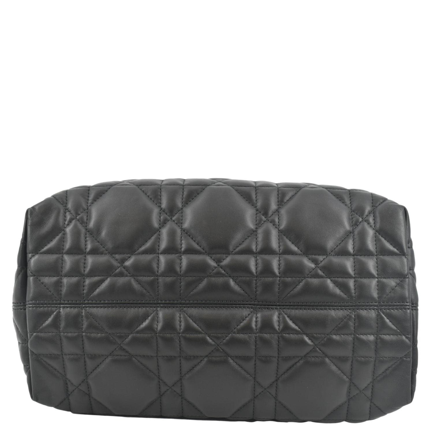 CHRISTIAN DIOR Medium Toujours Leather Shoulder Bag Black
